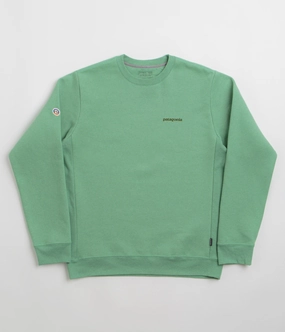 Patagonia Fitz Roy Icon Uprisal Crewneck Sweatshirt - Ellwood Green Adventure Ready