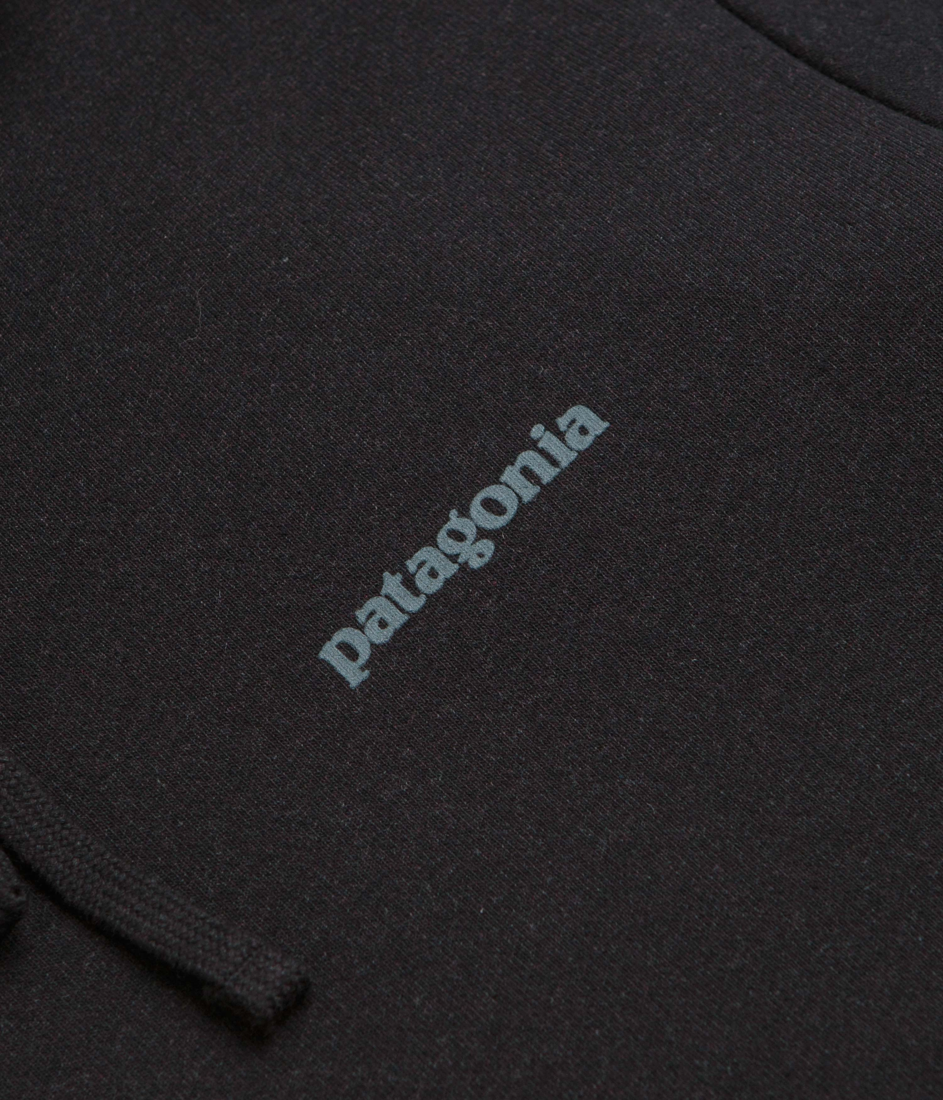 Patagonia Fitz Roy Icon Uprisal Hoodie - Ink Black Reinforced Shoulder Panels