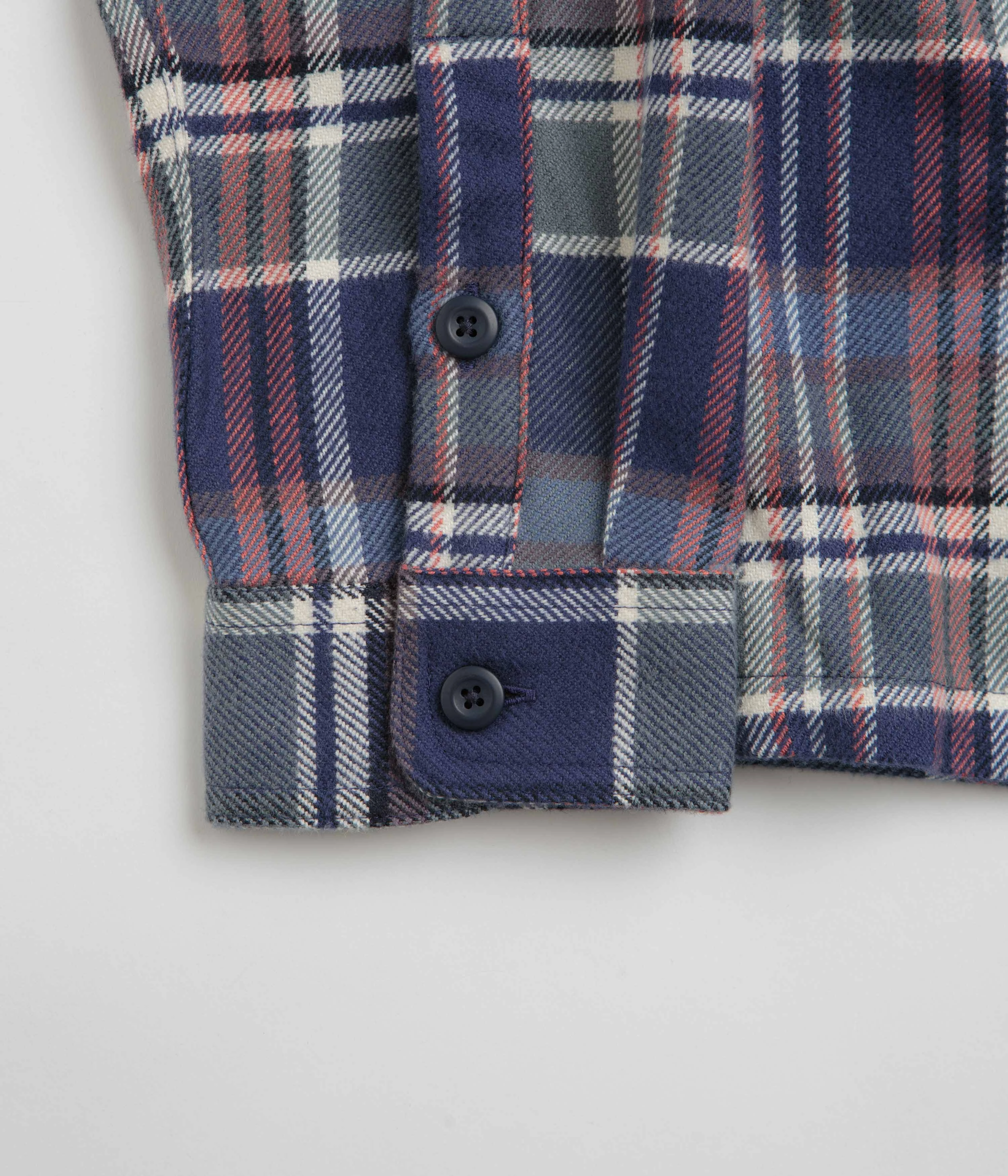 Patagonia Fjord Flannel Shirt - Adventurer: New Navy Mountain Retreat color block