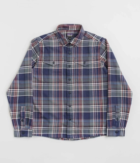 Tall friendly Patagonia Fjord Flannel Shirt - Adventurer: New Navy