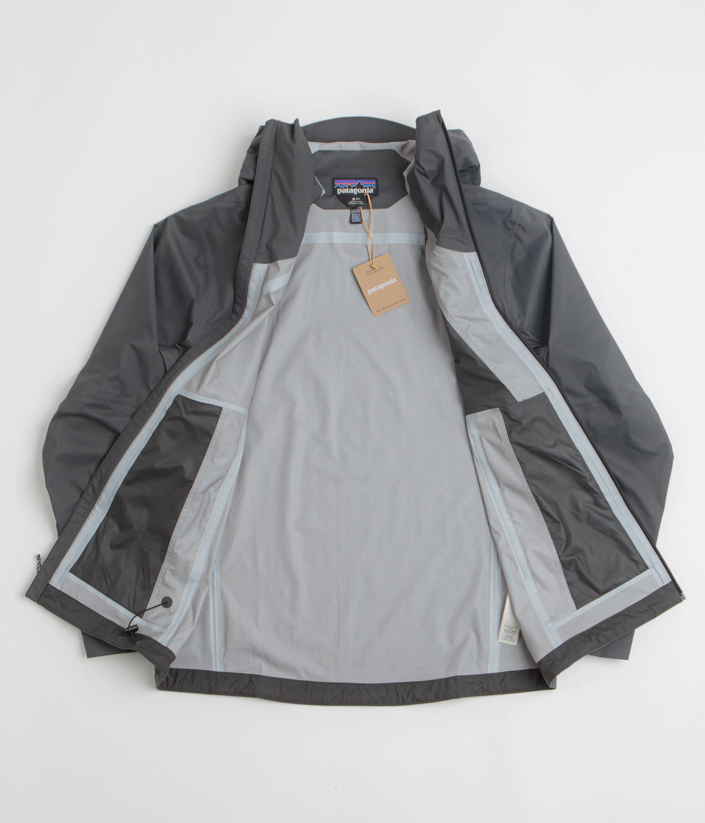 Sporty Fit Determination Patagonia Granite Crest Rain Jacket - Forge Grey / Black