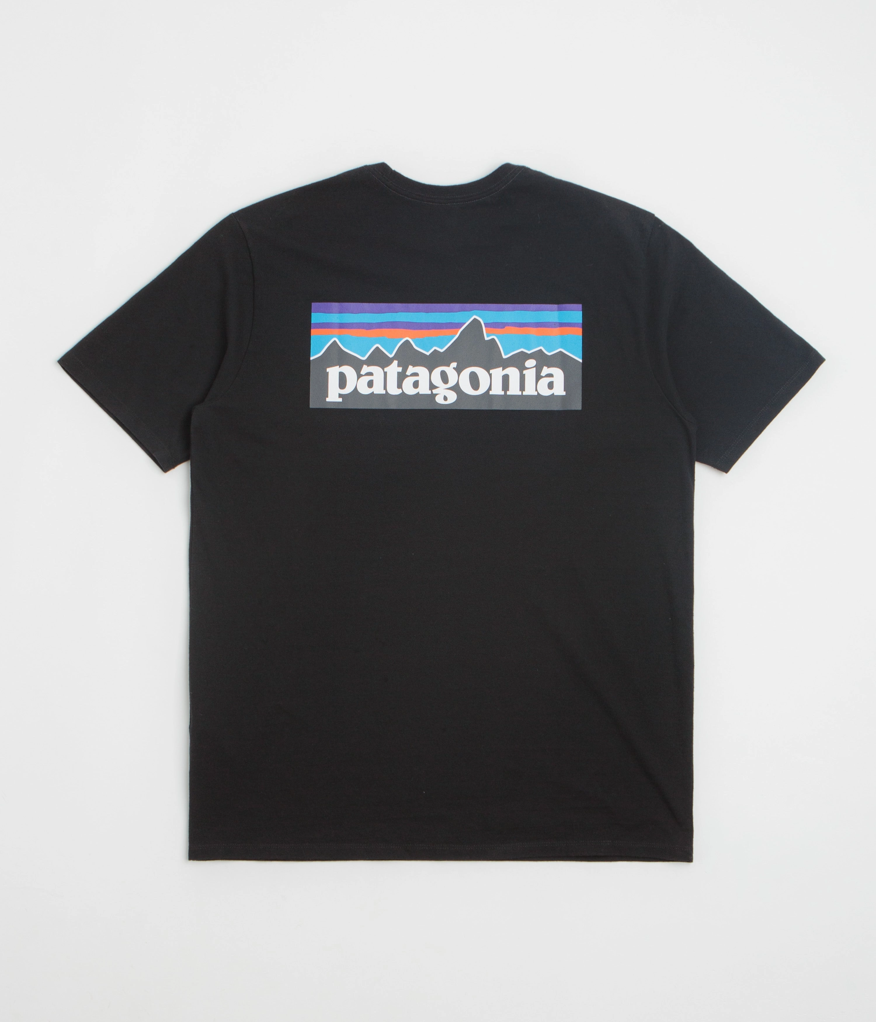 Modern Trend Look coordinate with other items Patagonia P-6 Logo Responsibili-Tee T-Shirt - Black