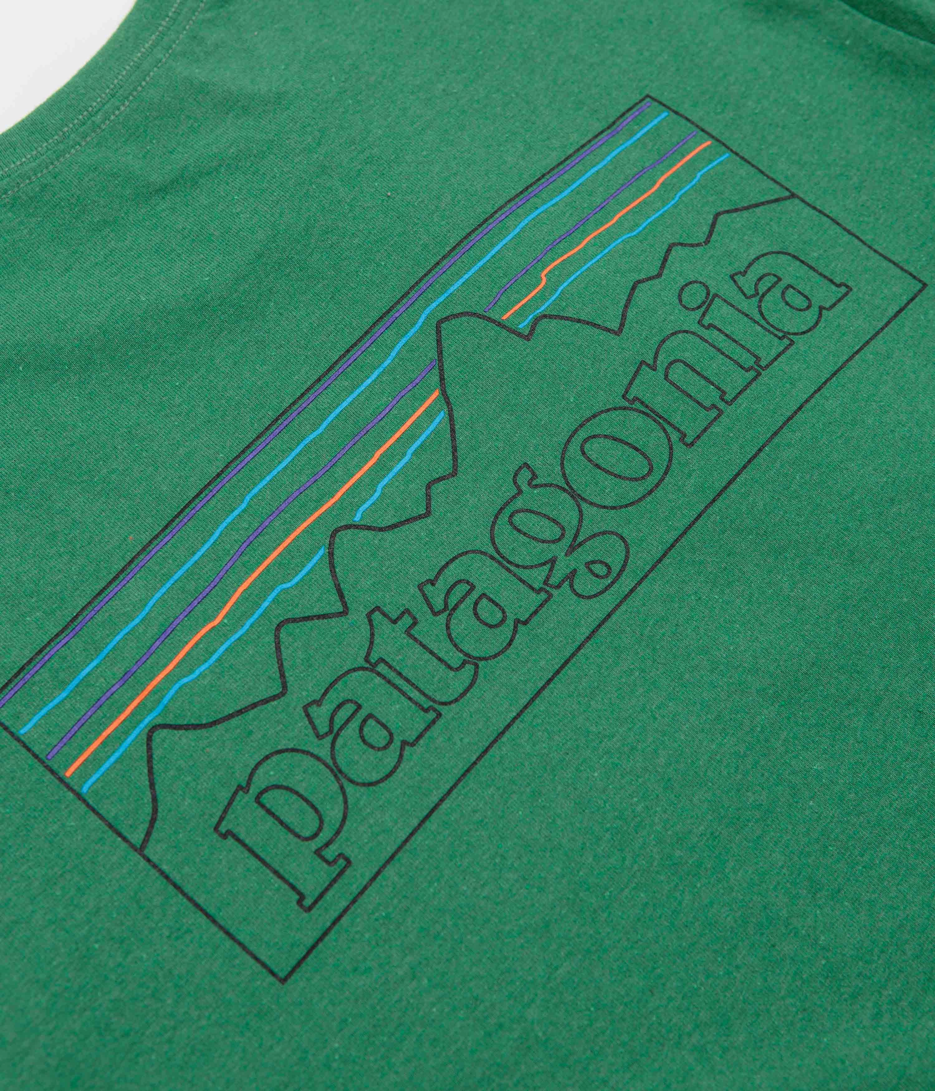 Patagonia P-6 Logo Responsibili-Tee T-Shirt - P-6 Outline: Heartleaf Green Urban Fashion