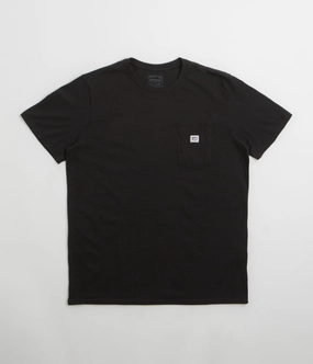 Patagonia Shop Sticker Pocket Responsibili-Tee T-Shirt - Black Non Toxic Materials