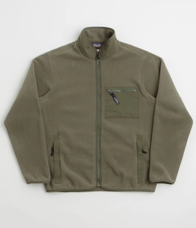 Patagonia Synchilla Jacket - Basin Green LowProfile Seam Design Fashionable Outerwear