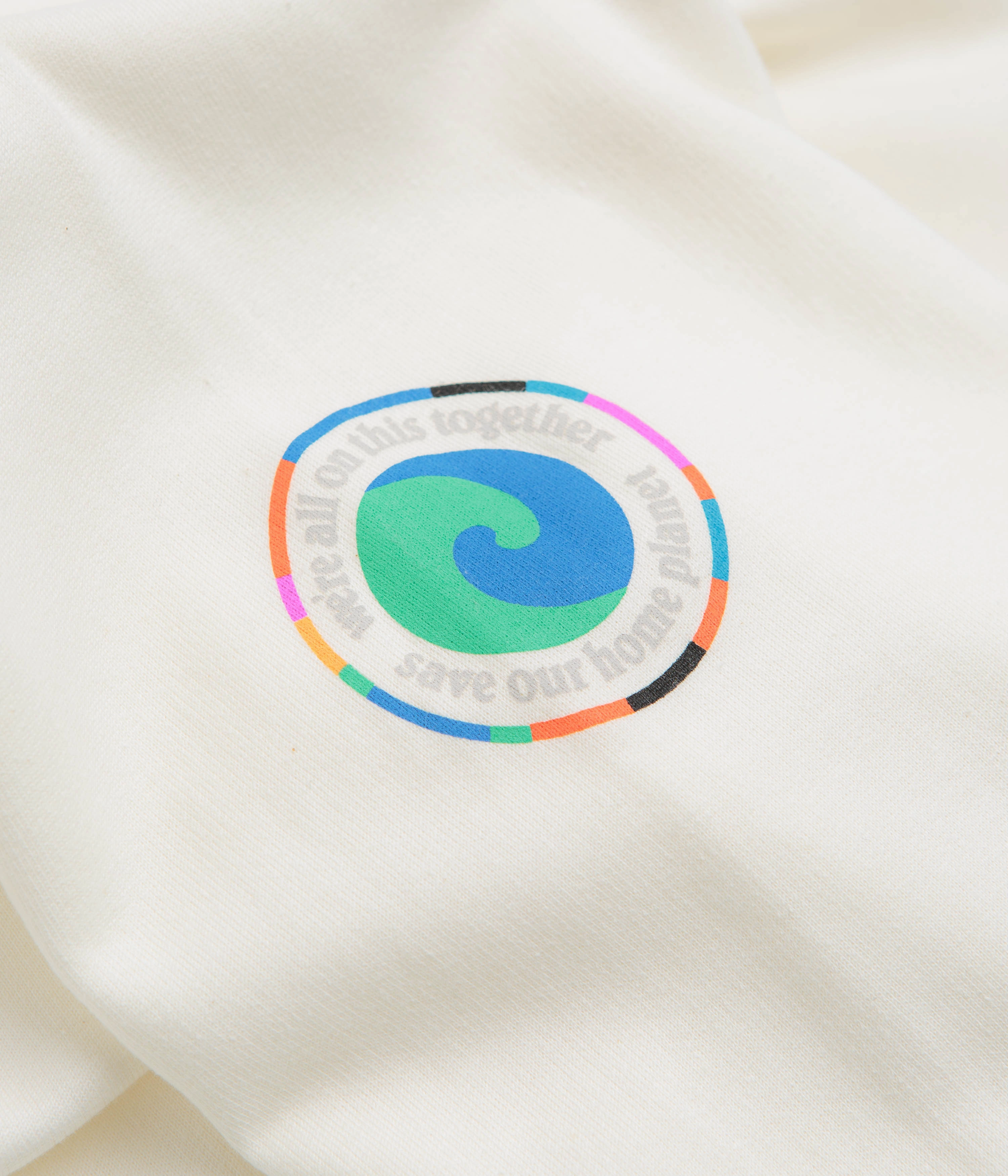 product shiny sparkle Patagonia Unity Fitz Wildrise Crewneck Sweatshirt - Birch White