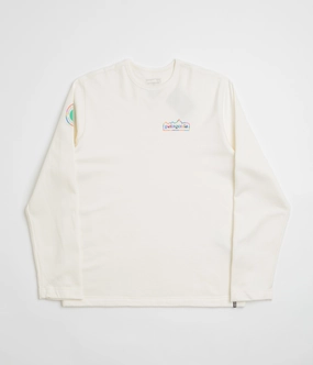 Warm Look Patagonia Unity Fitz Wildrise Crewneck Sweatshirt - Birch White