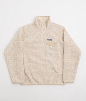 Patagonia Womens Lightweight Synchilla Snap-T Fleece - Flow: Dyno White Street Ready