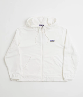 Thermal Feel Patagonia Womens Micro D Hooded Fleece - Birch White