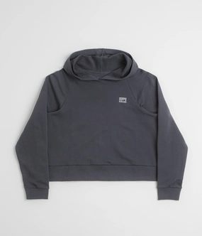 Patagonia Womens Regenerative Organic Essential Hoodie - Smolder Blue Street Smart Lifestyle Scene