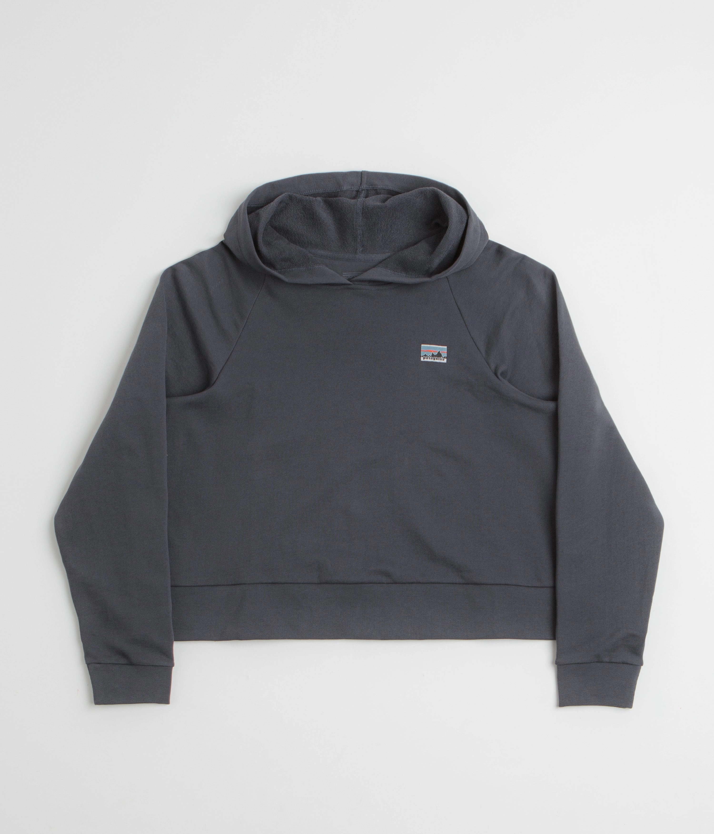 Patagonia Womens Regenerative Organic Essential Hoodie - Smolder Blue Street Smart Lifestyle Scene