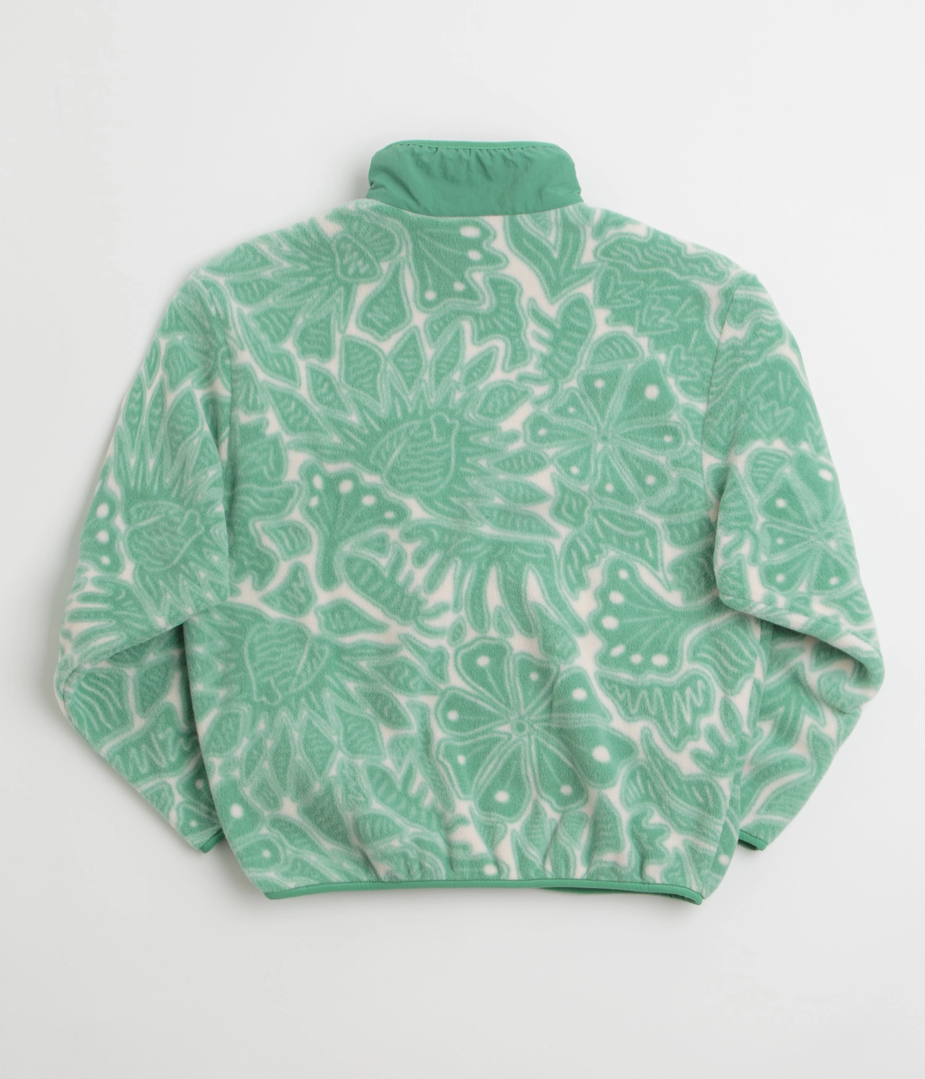 Patagonia Womens Synchilla Fleece Jacket - Bees and Flowers: Heartleaf Green Support