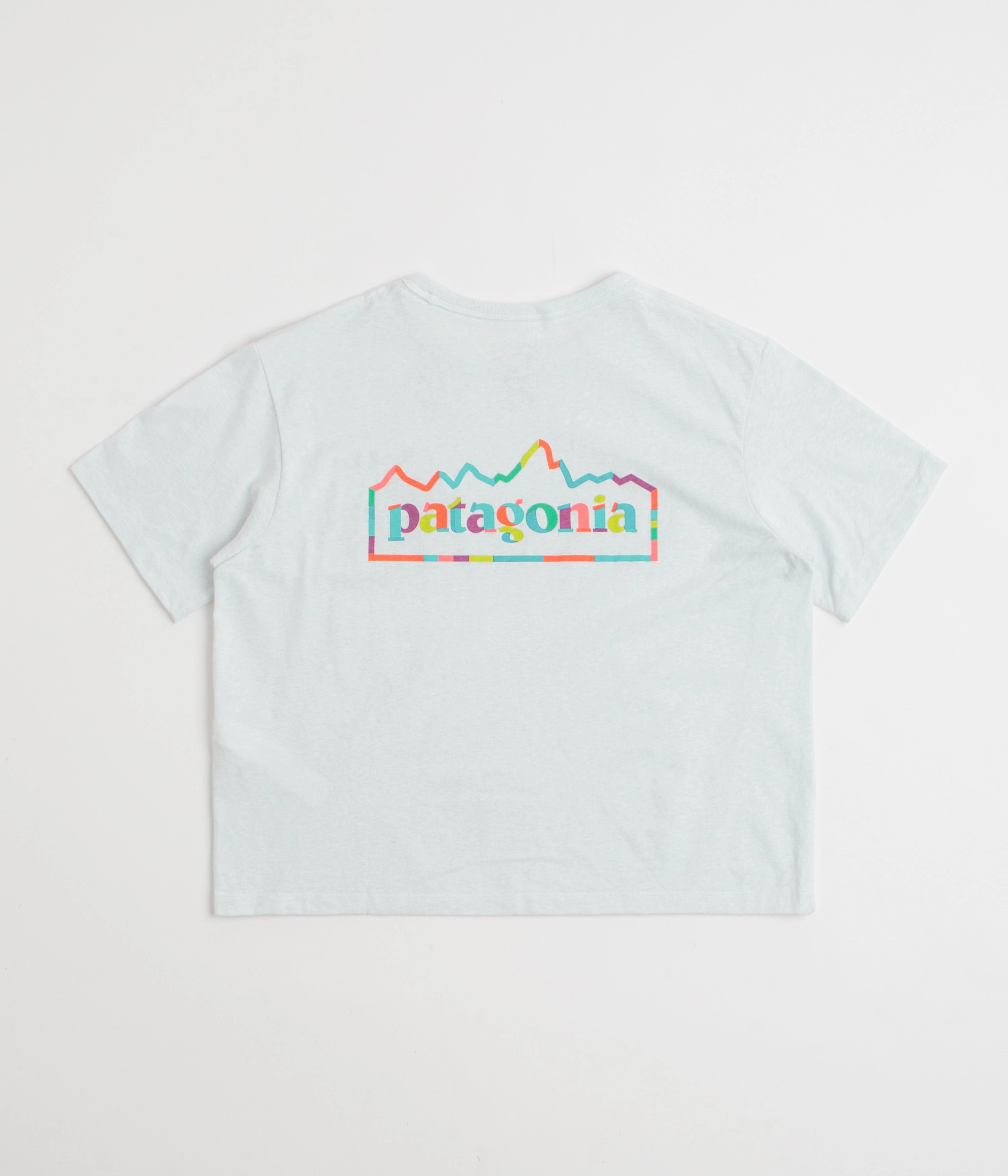 Versatile Piece Sublimation Printed Collar Patagonia Womens Unity Fitz Easy Cut Responsibili-Tee T-Shirt - White