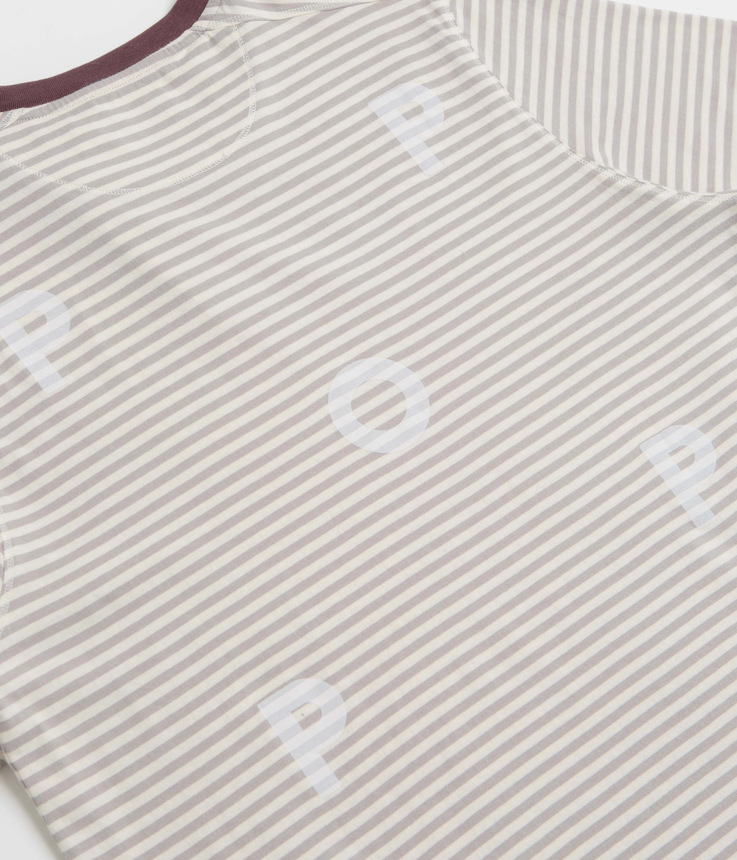 Outdoor Activity Solid Color Pop Trading Company Striped Logo T-Shirt - Quarry