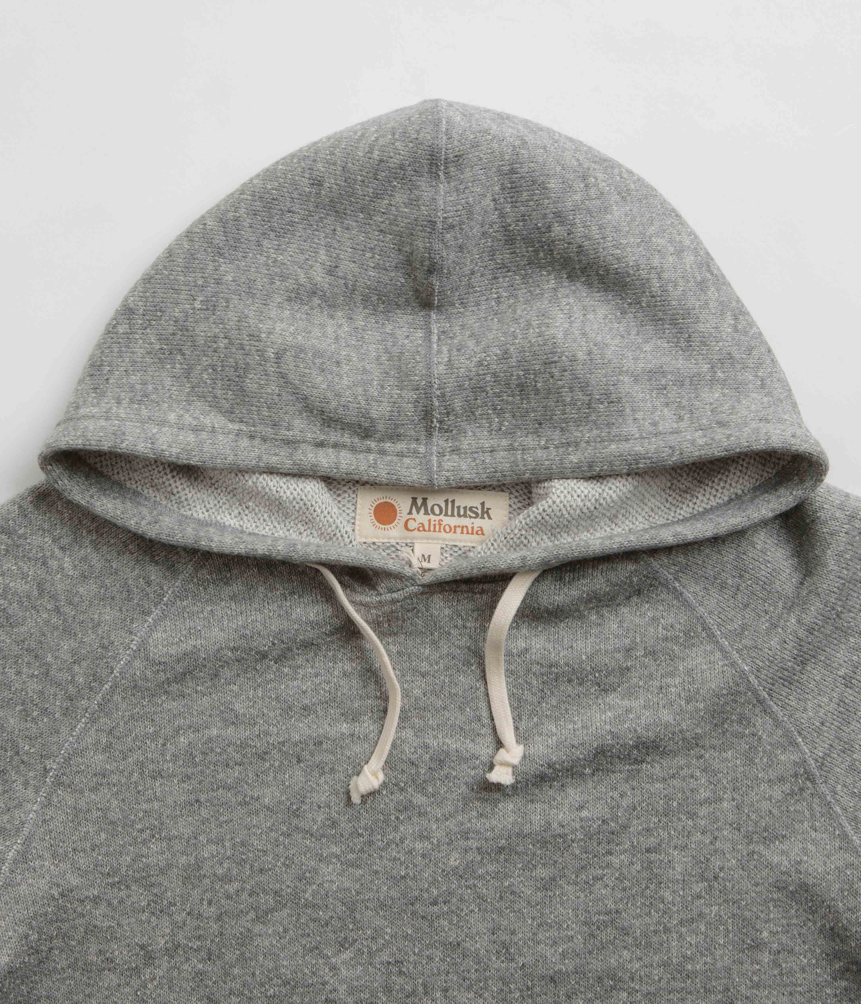 Mollusk Heathered Hoodie - Grey Oversized Cut