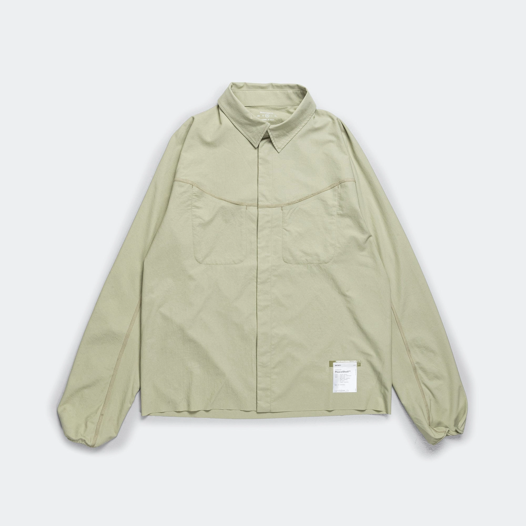 Loose Fit Minimalist fashion PeaceShell River Shirt - Tea