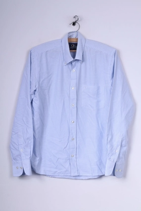 Peak Performance Mens S Casual Shirt Button Down Collar Striped Long Sleeve Stretchable Material Handcrafted Detail