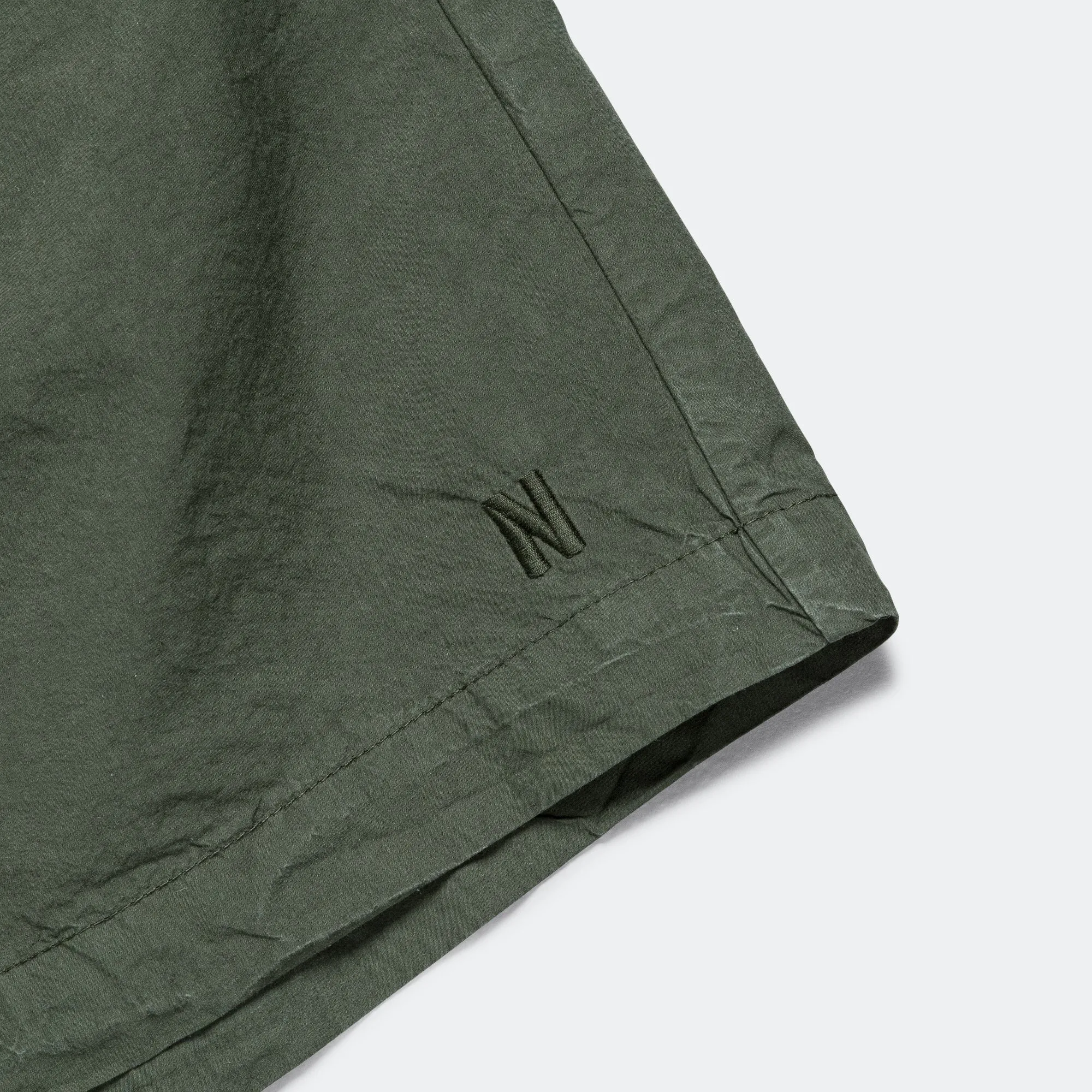 Per Cotton Tencel Shorts - Spruce Green fishing attire