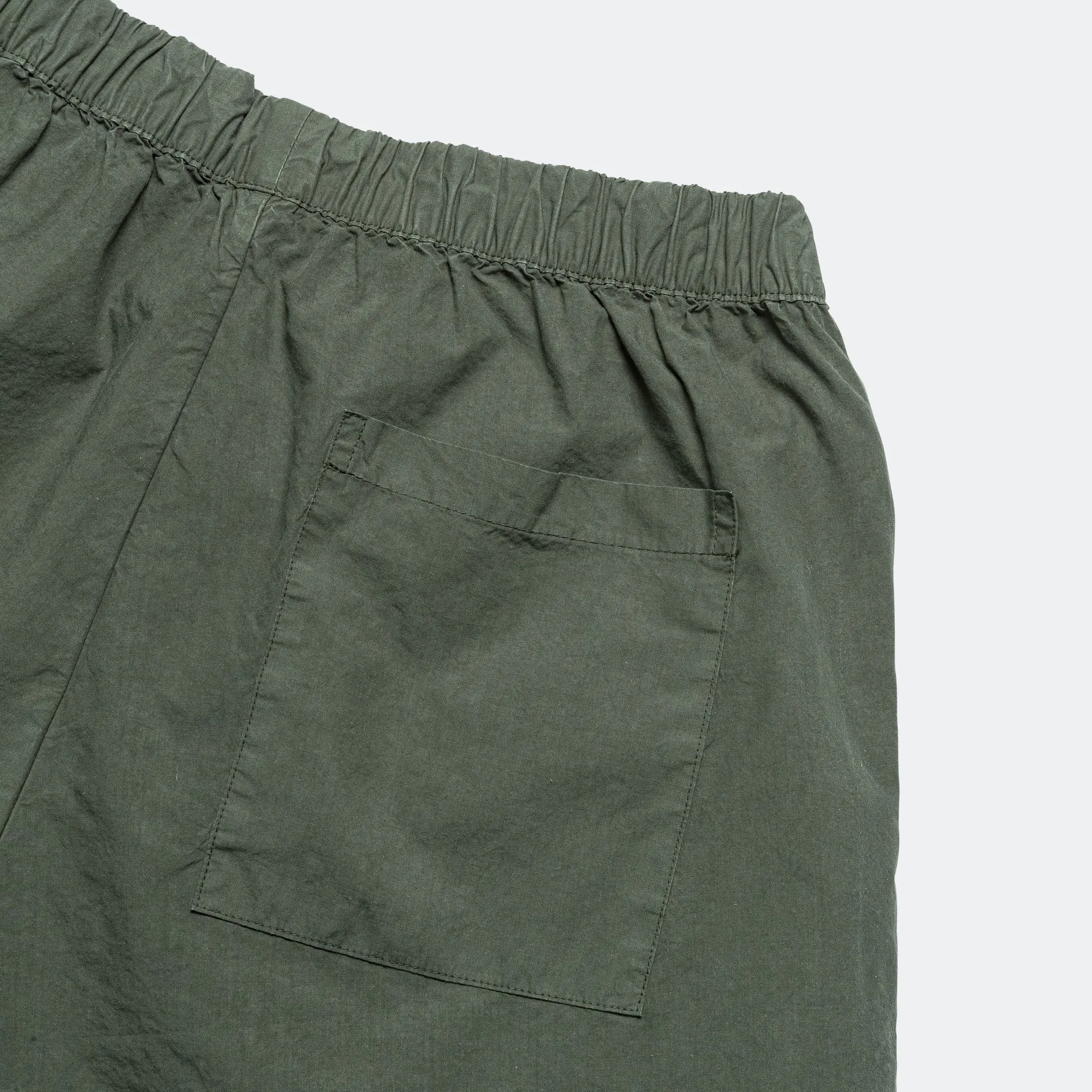 mesh ventilation Per Cotton Tencel Shorts - Spruce Green