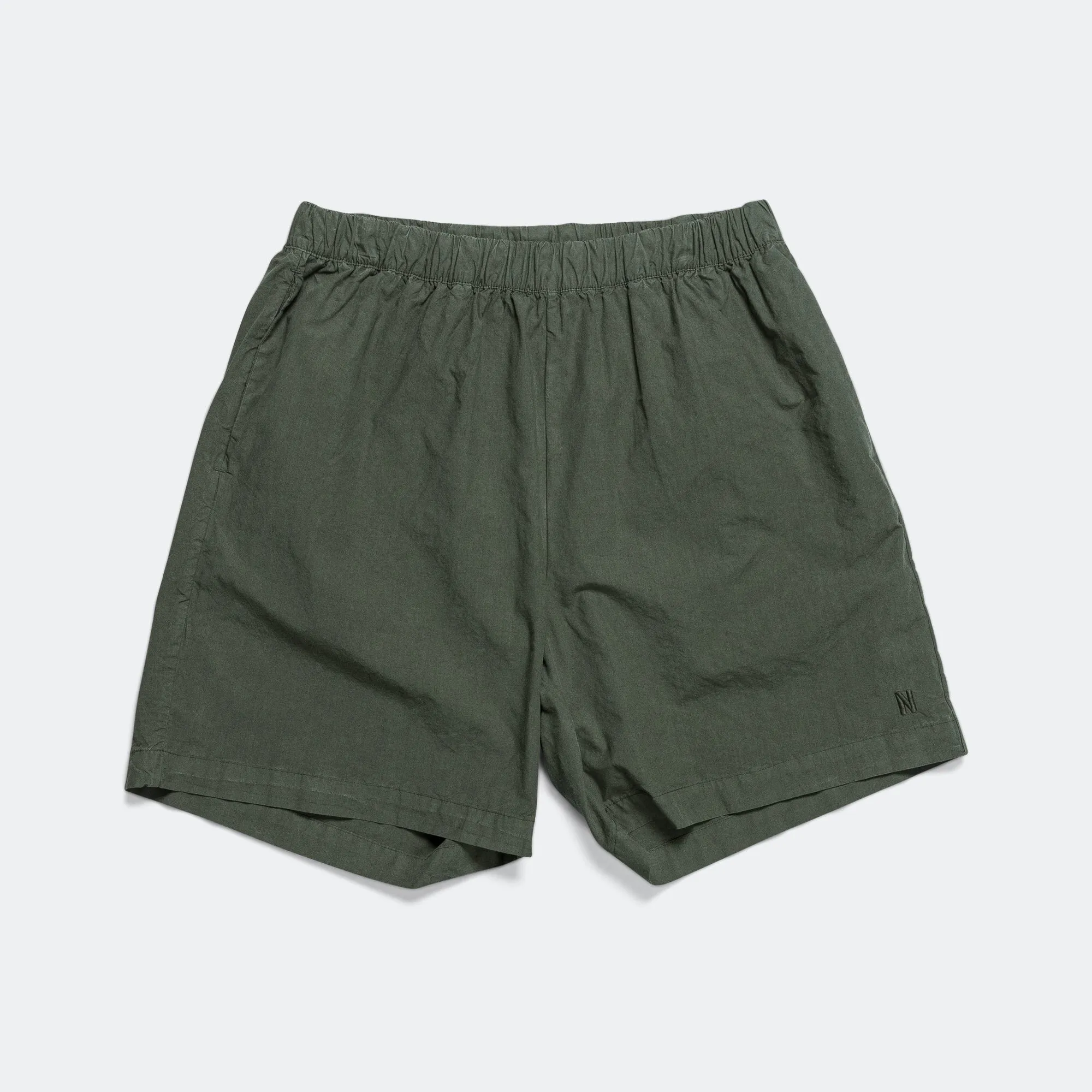 Per Cotton Tencel Shorts - Spruce Green Comfortable Style