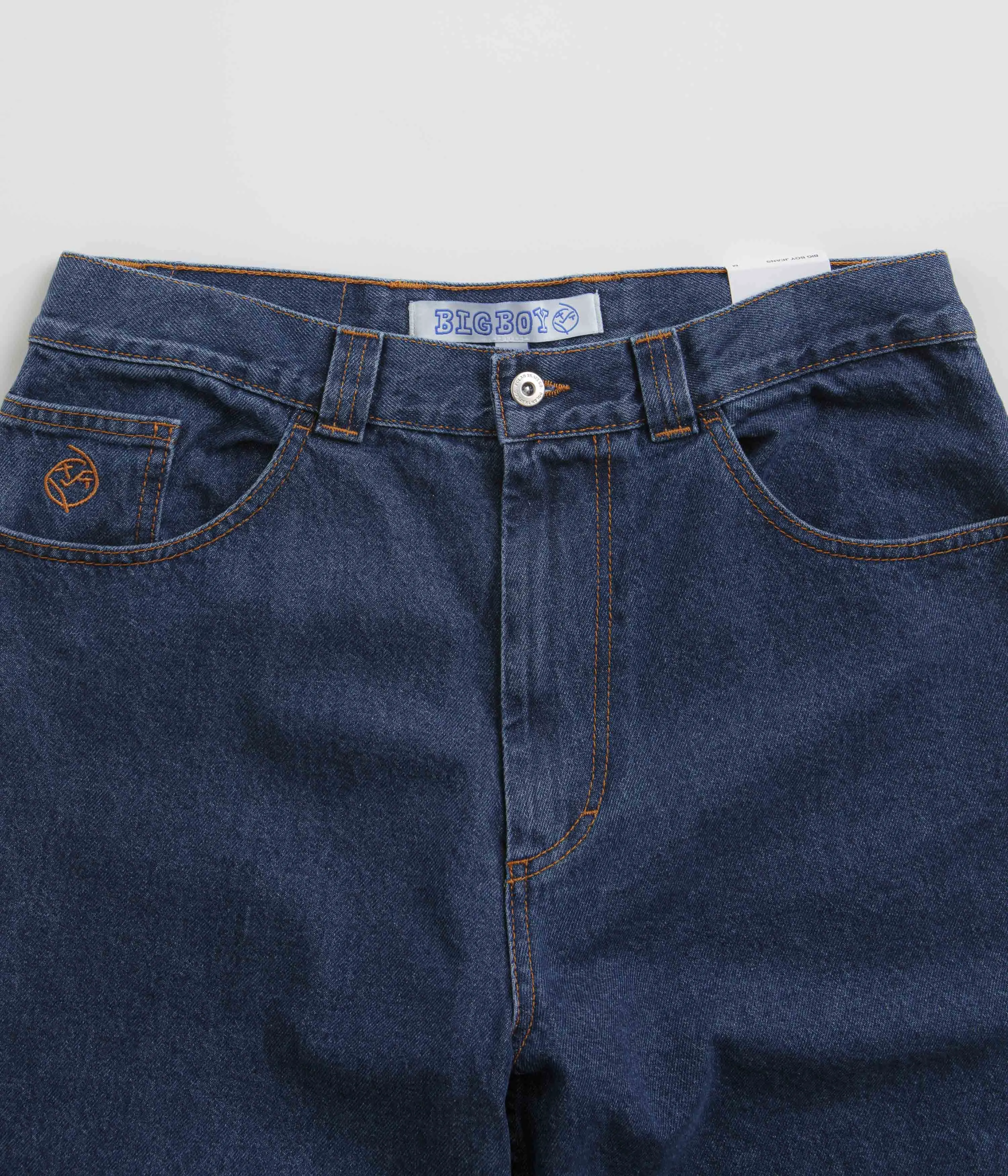 Tailored Silhouette Smooth Shape Polar Big Boy Jeans - Dark Blue
