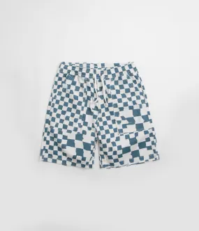 kids wear Service Works Printed Chef Shorts - Teal Checker