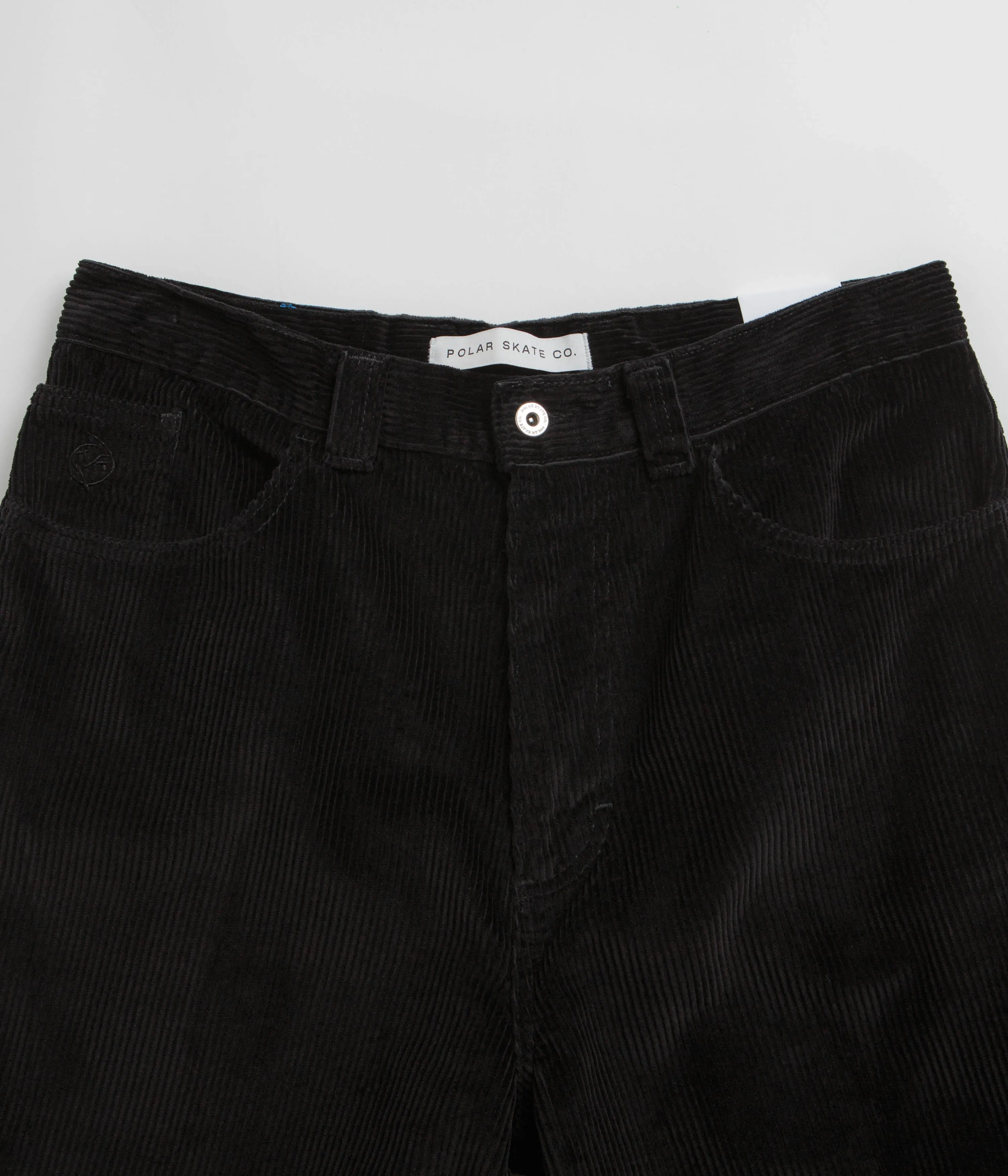 Polar Big Boy Cord Shorts - Black cool tones ethical fashion
