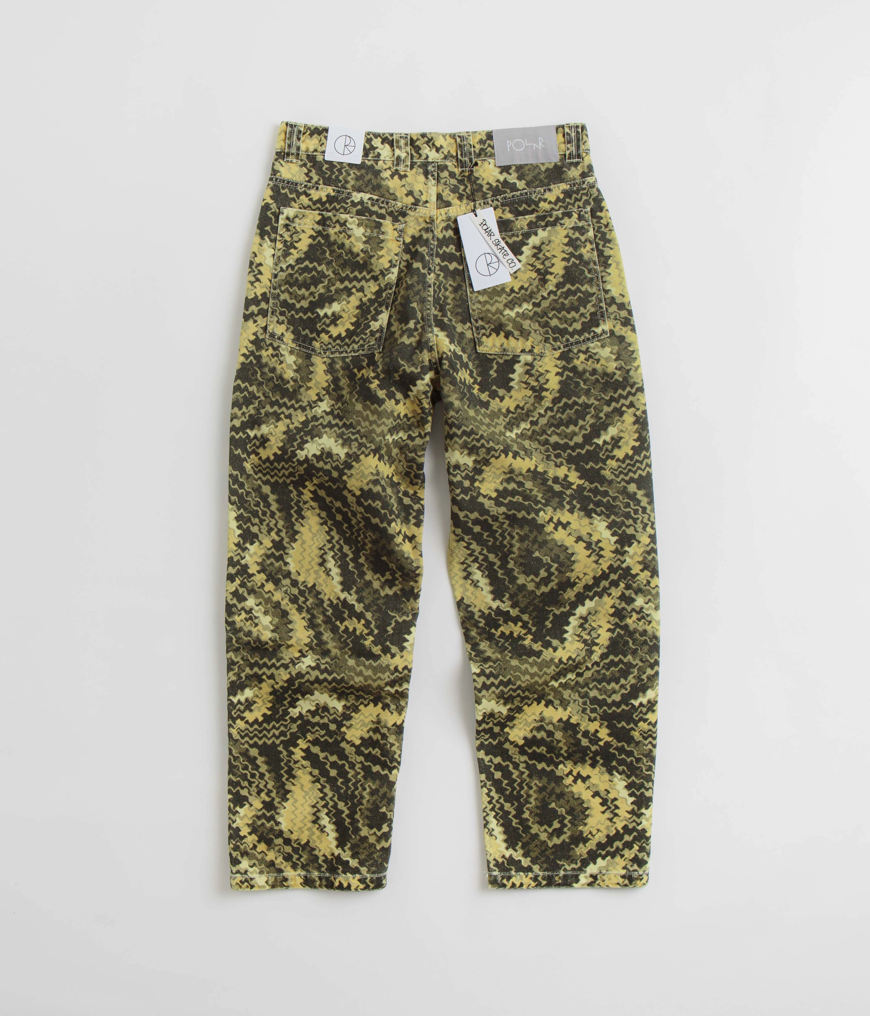 Urban Style Perfectly Relaxed Polar 93 Camo Work Pants - Green