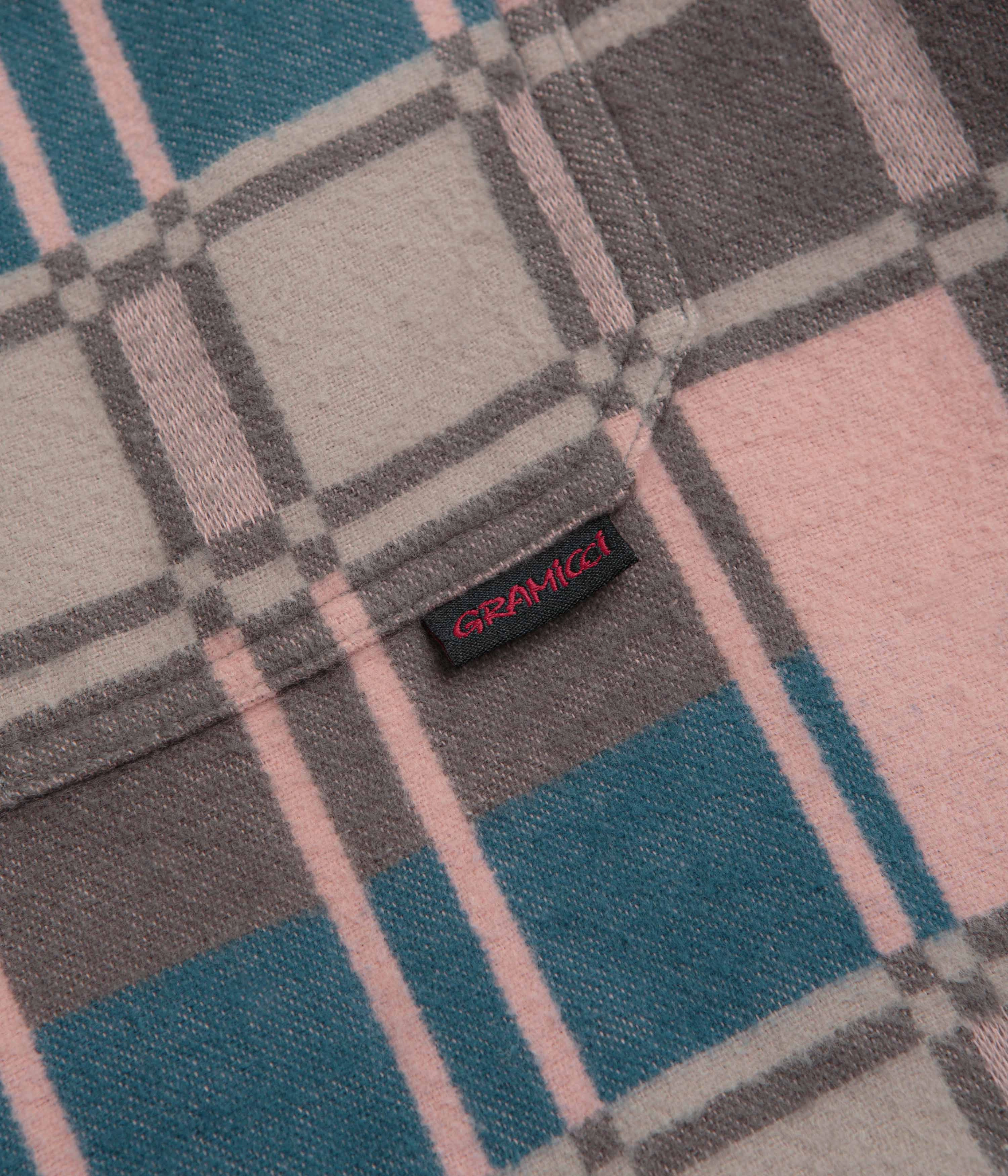 Gramicci Anthony Flannel Shirt - Blush Check Seasonal Fashion Athleisure Wear