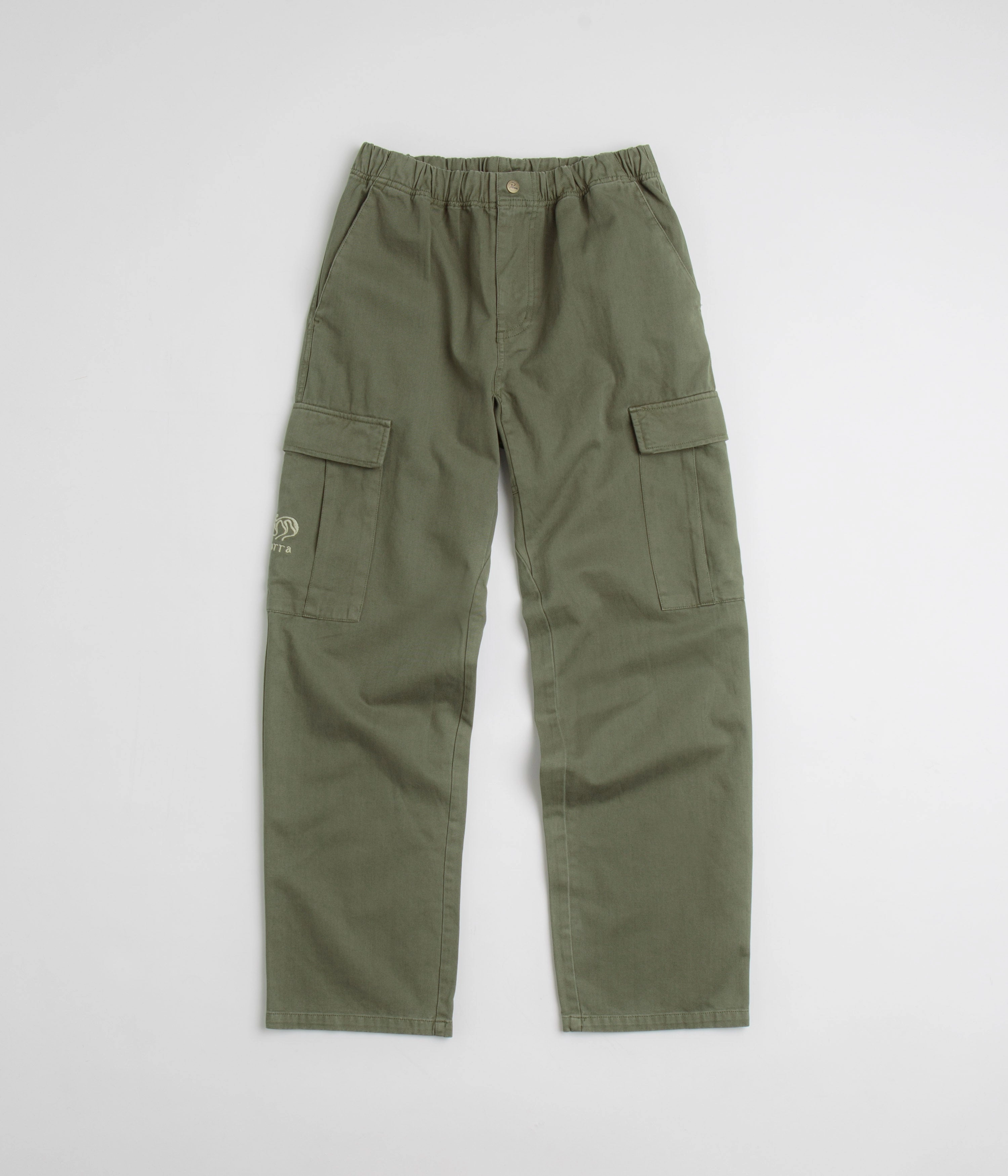 by Parra Alien Pants - Green High Waist Stretch Fit Wear