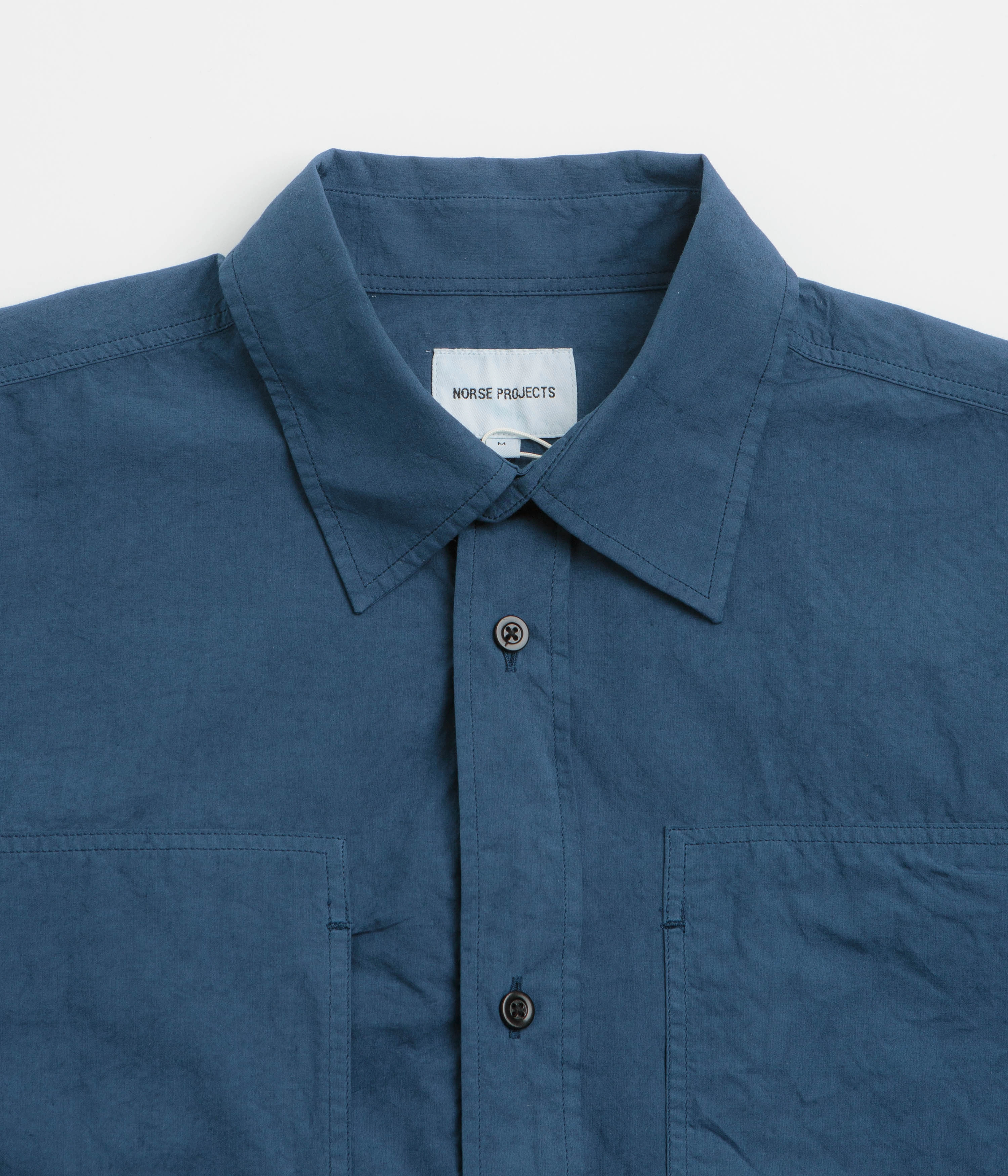 Norse Projects Mo Tencel Shirt - Estate Blue Sweat-Absorbing