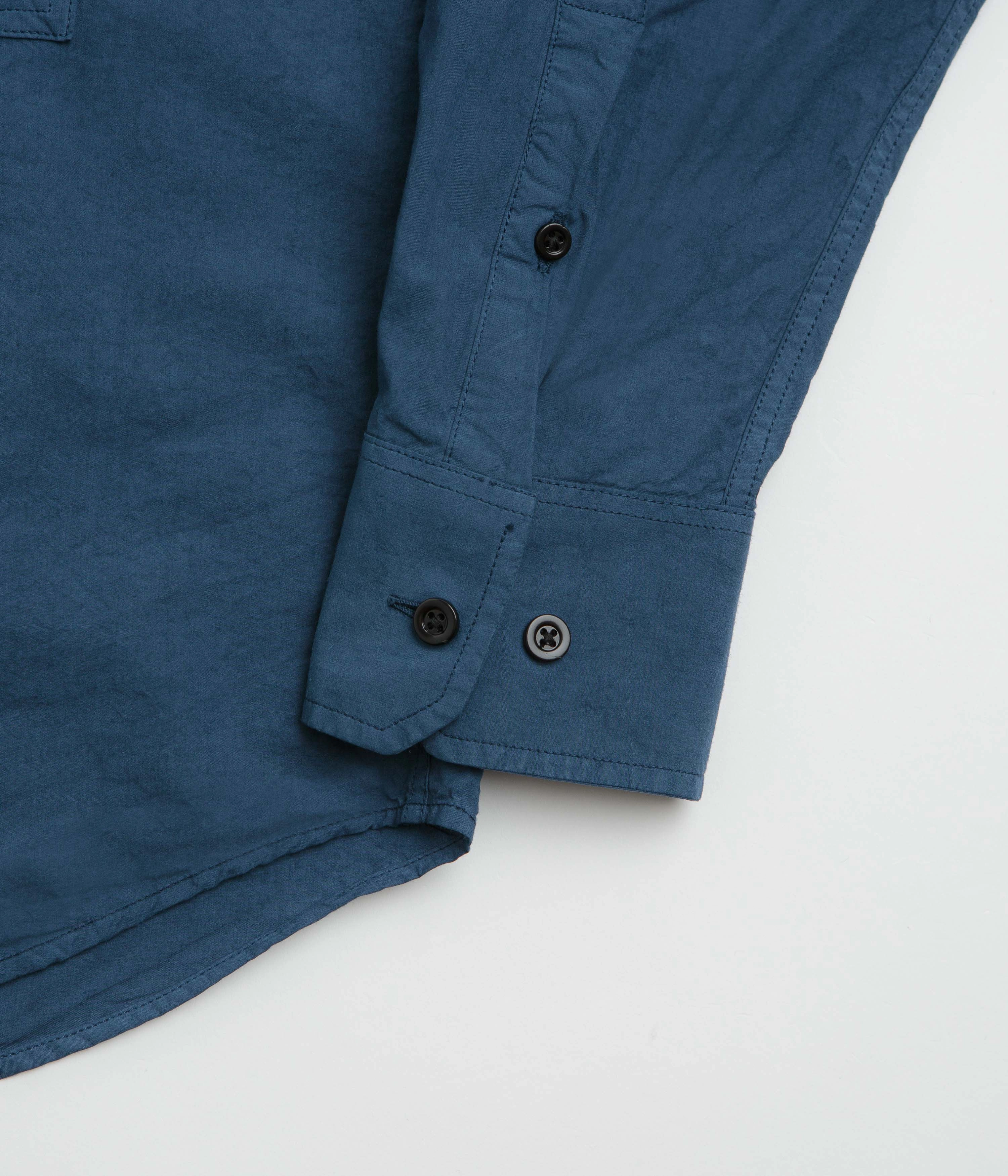 Neutral Shade Bold Prints Norse Projects Mo Tencel Shirt - Estate Blue