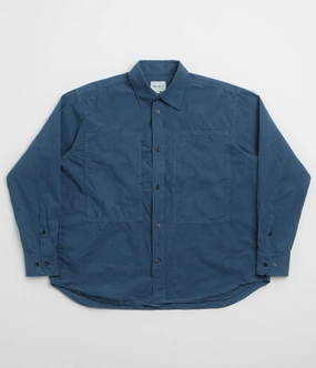 Norse Projects Mo Tencel Shirt - Estate Blue Fitted Design
