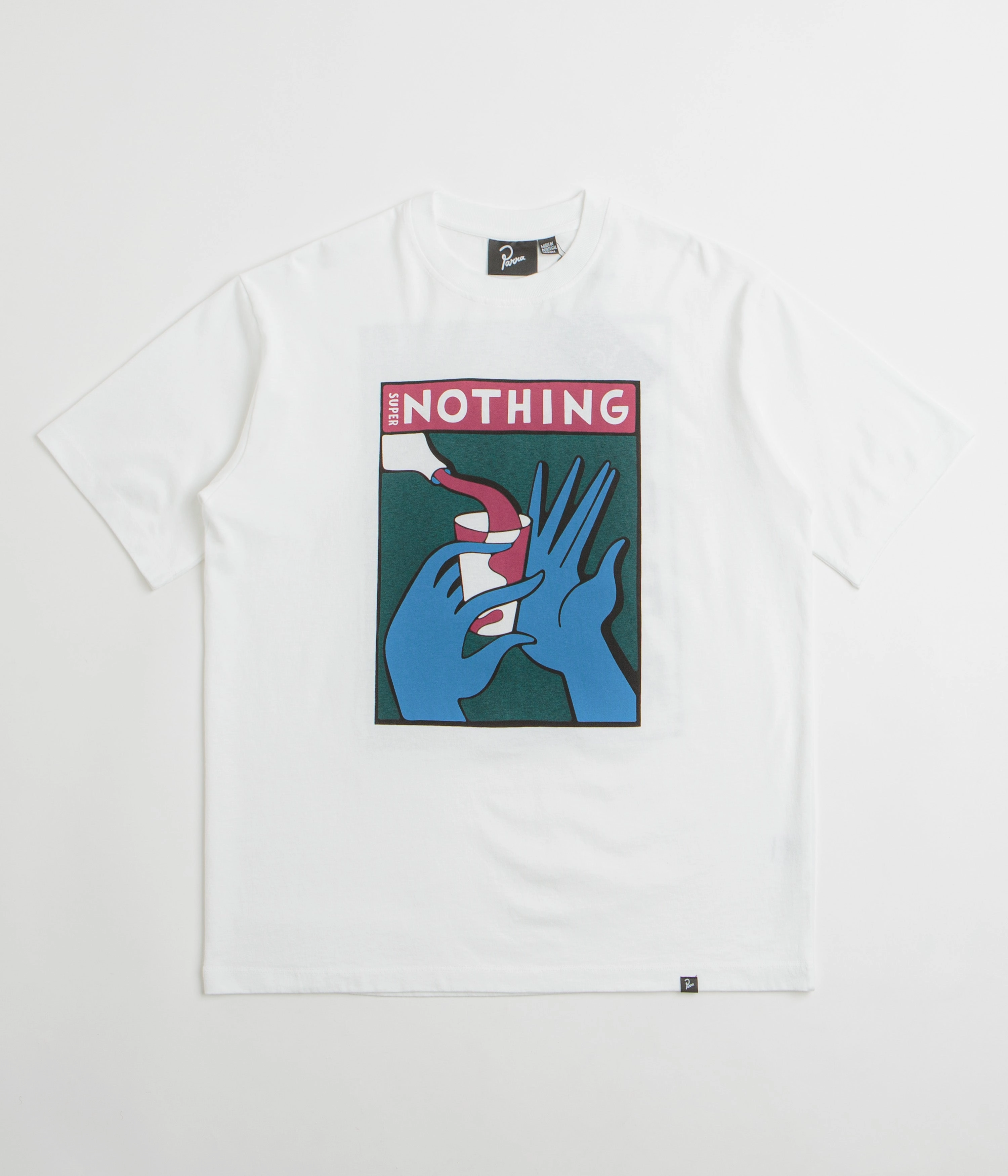 by Parra Super Nothing T-Shirt - White Trendy Vibes Wear Loose fitting comfort