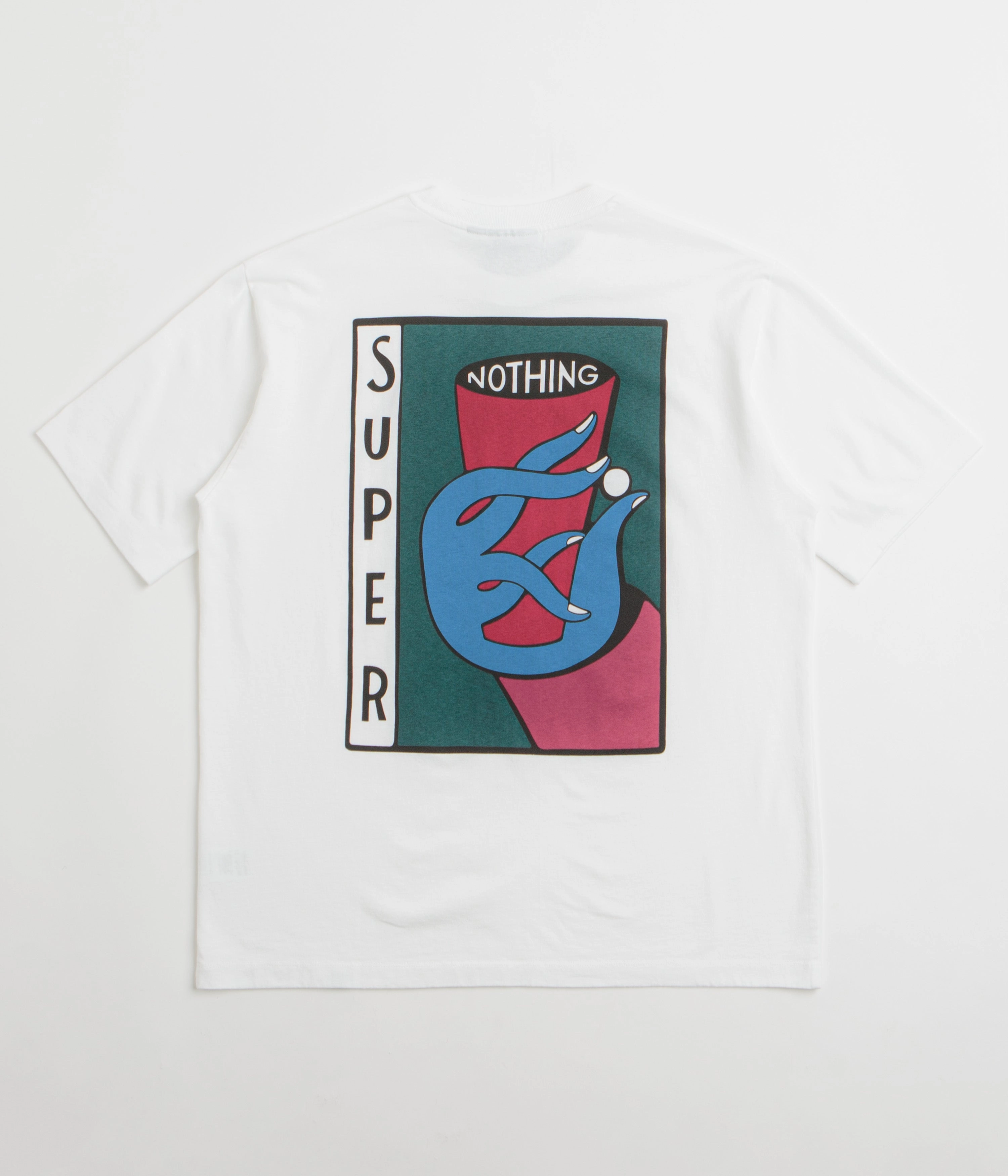 by Parra Super Nothing T-Shirt - White Sporty Look Classic Trend Look