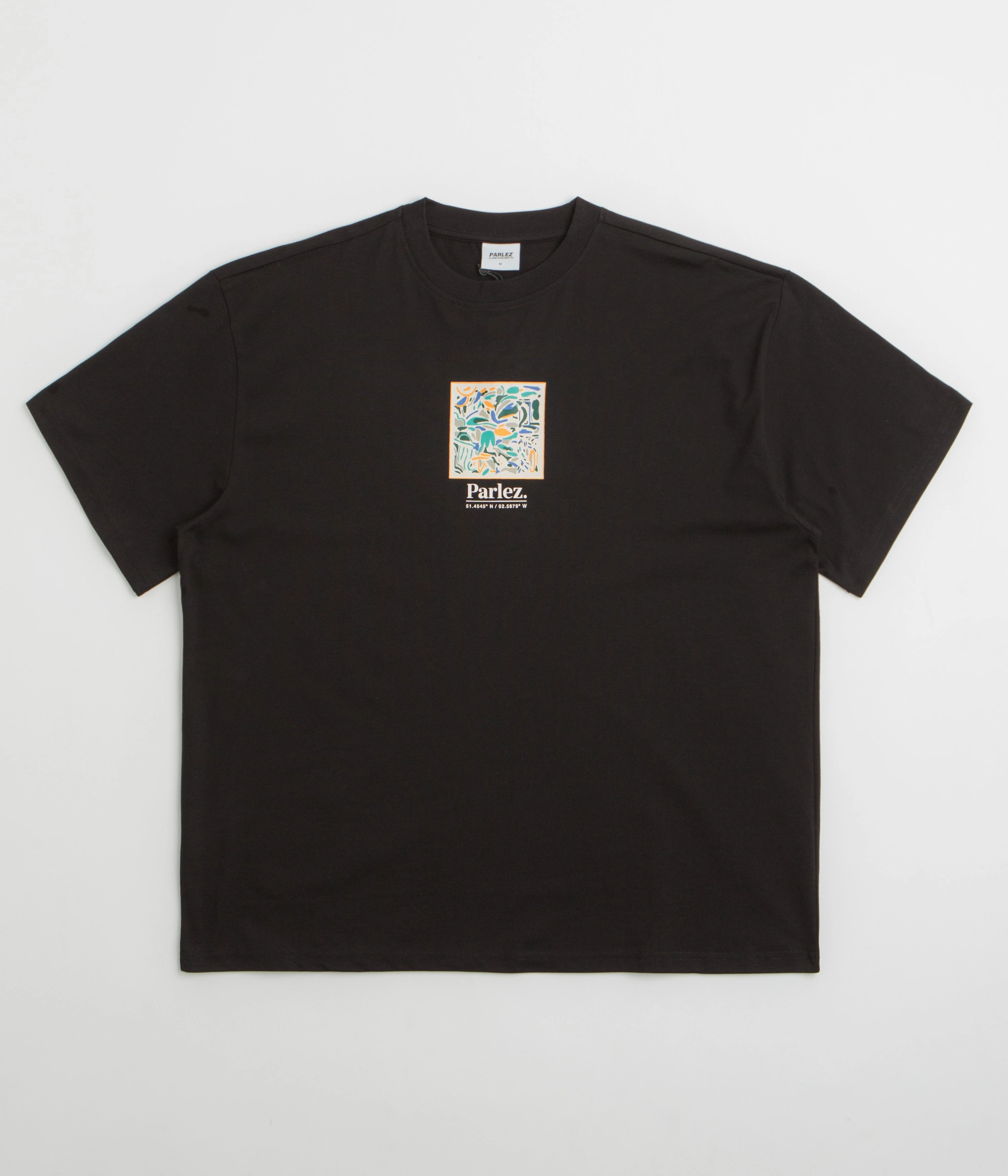Parlez Exemplar Oversized T-Shirt - Black Soft Layering No Shrink Fabric