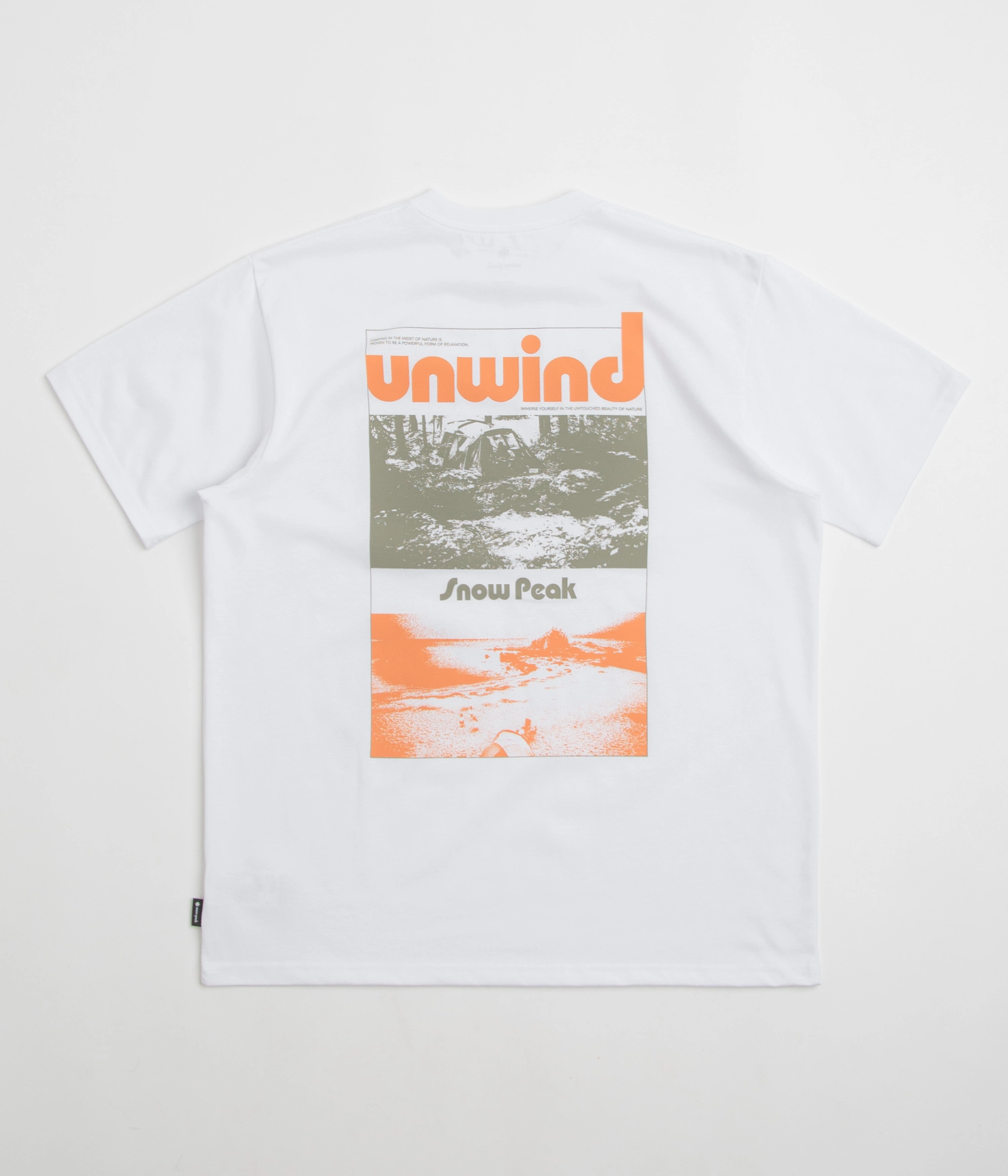 Snow Peak Unwind T-Shirt - White Outdoor Comfort Style