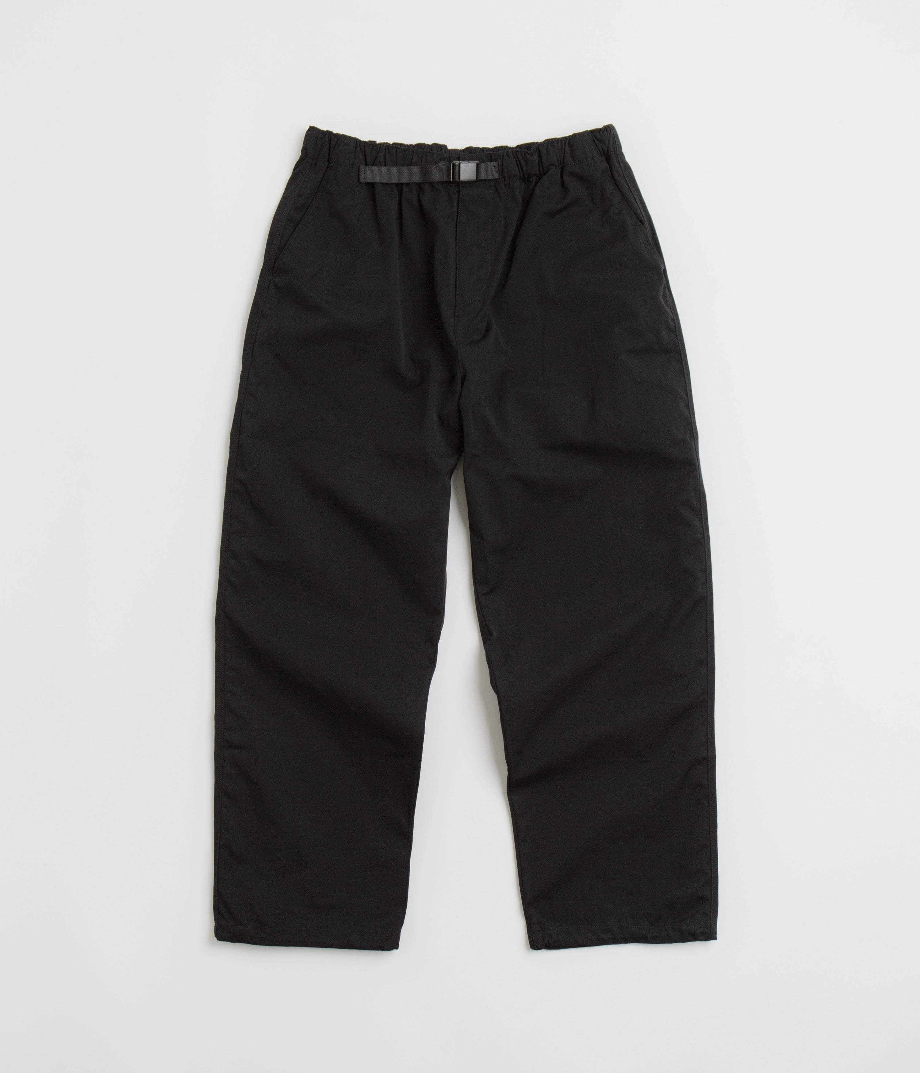 Purple Mountain Observatory Cotton Alpine Pants - Black Structured Hemline