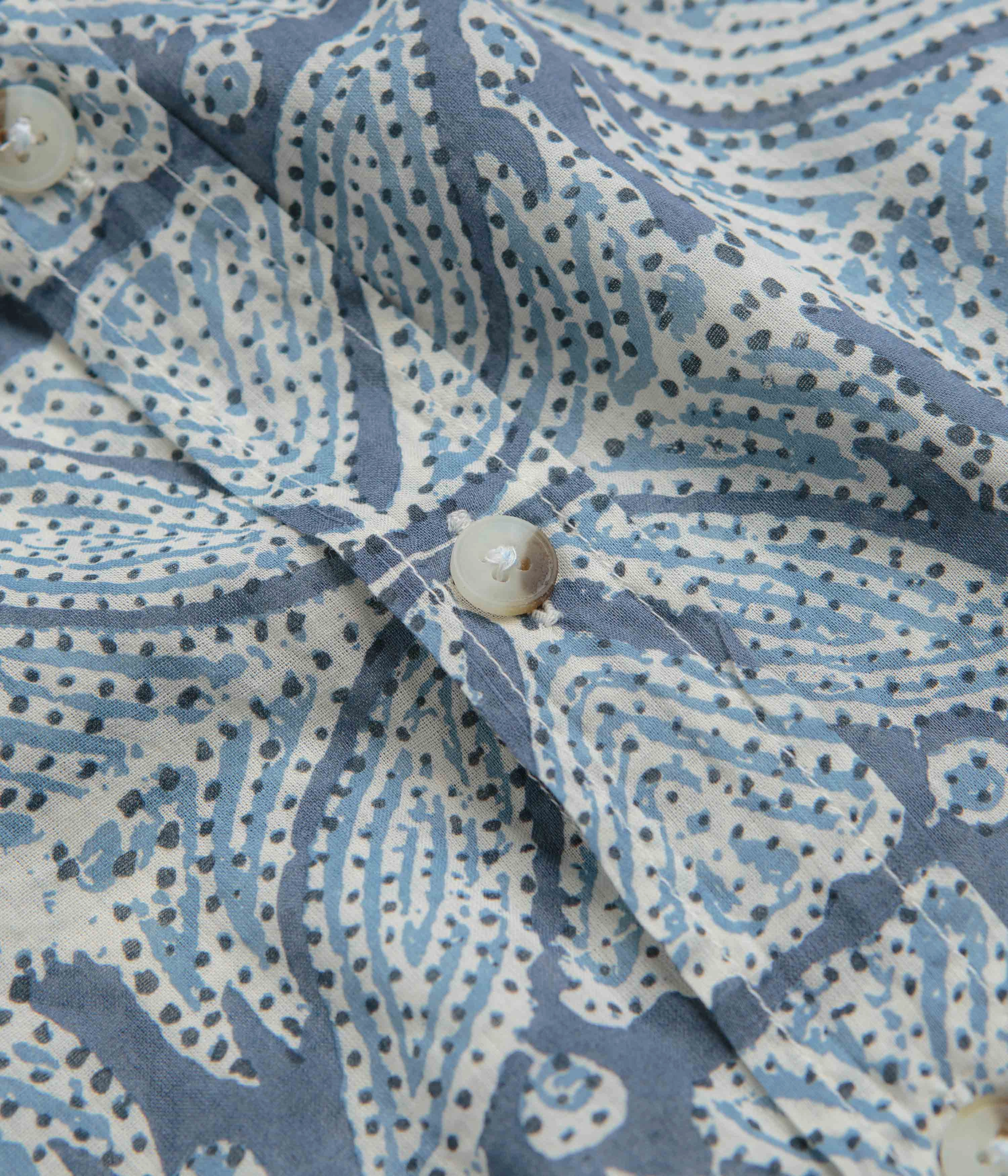 Petite Option Mollusk Summer Shirt - Blue Flowers