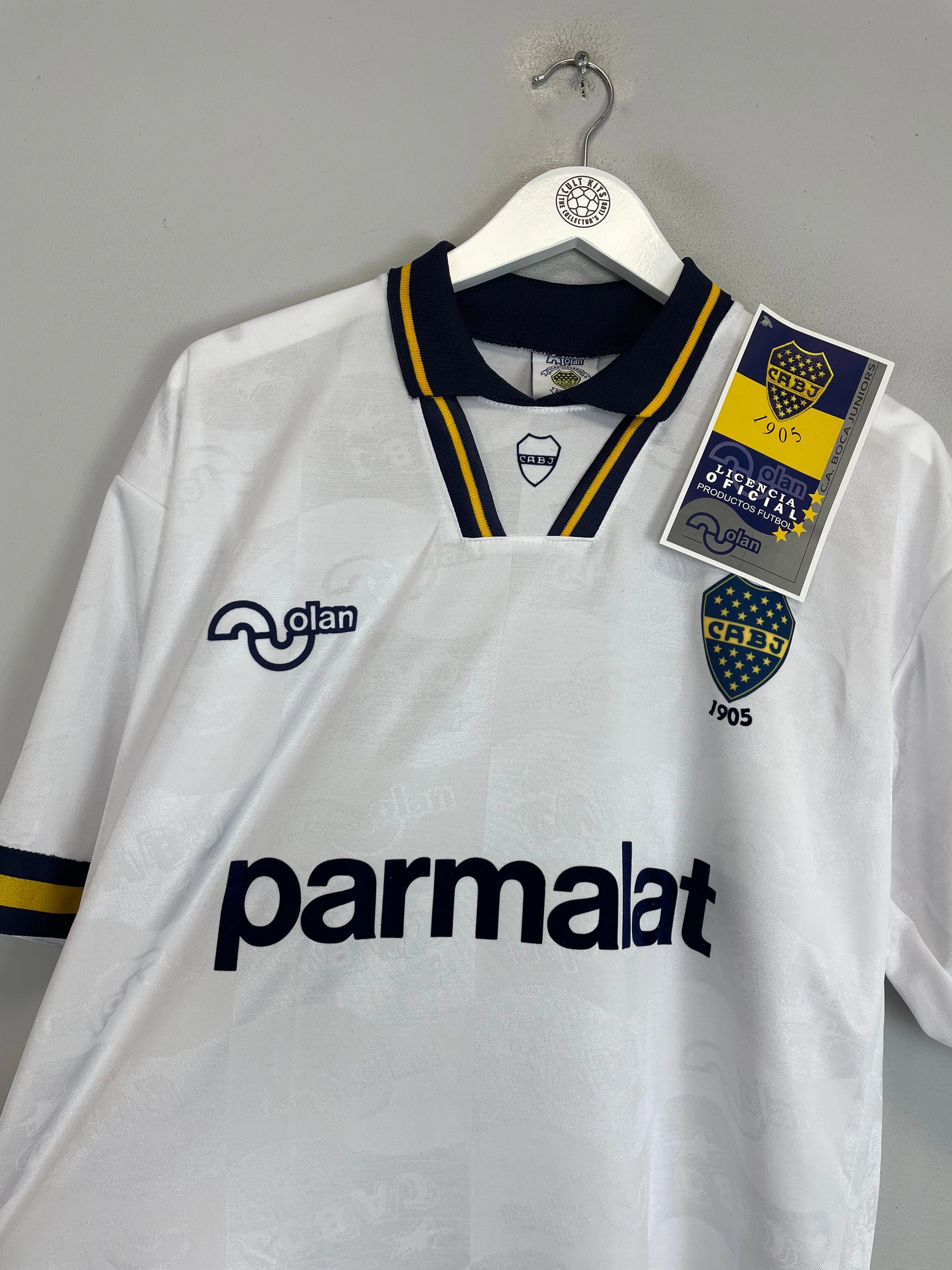 Reflective details 1994/95 Boca Juniors (Maradona) #10 *Reissue* BNWT Away (Multiple Sizes) Olan