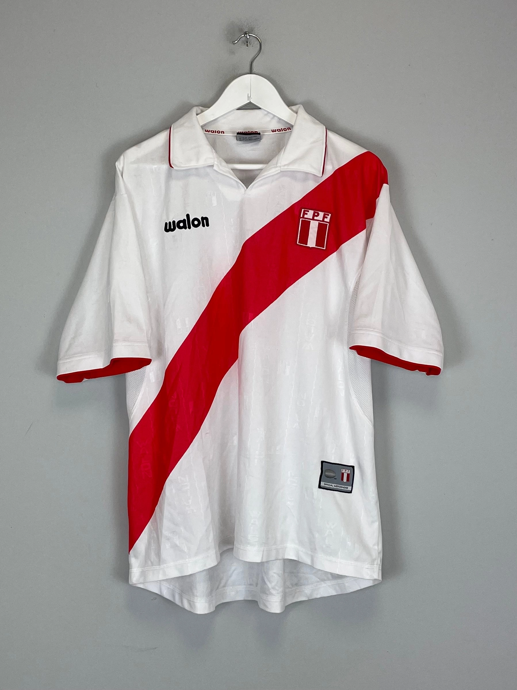 2002/03 PERU HOME SHIRT (XL) WALON Temperature Control Weave