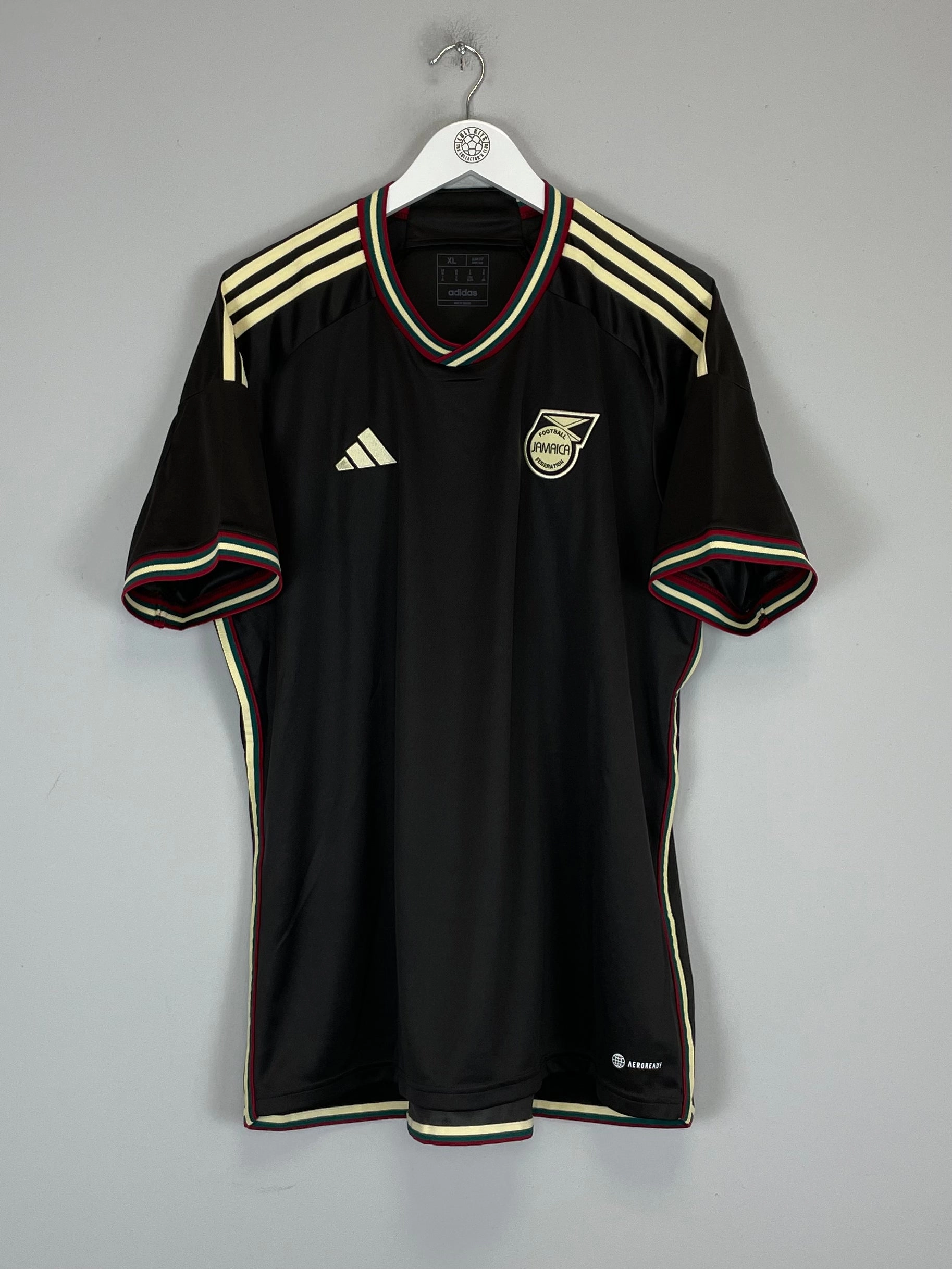 Cool Texture No Slip Gripper Hem 2023/24 JAMAICA AWAY SHIRT (XL) ADIDAS