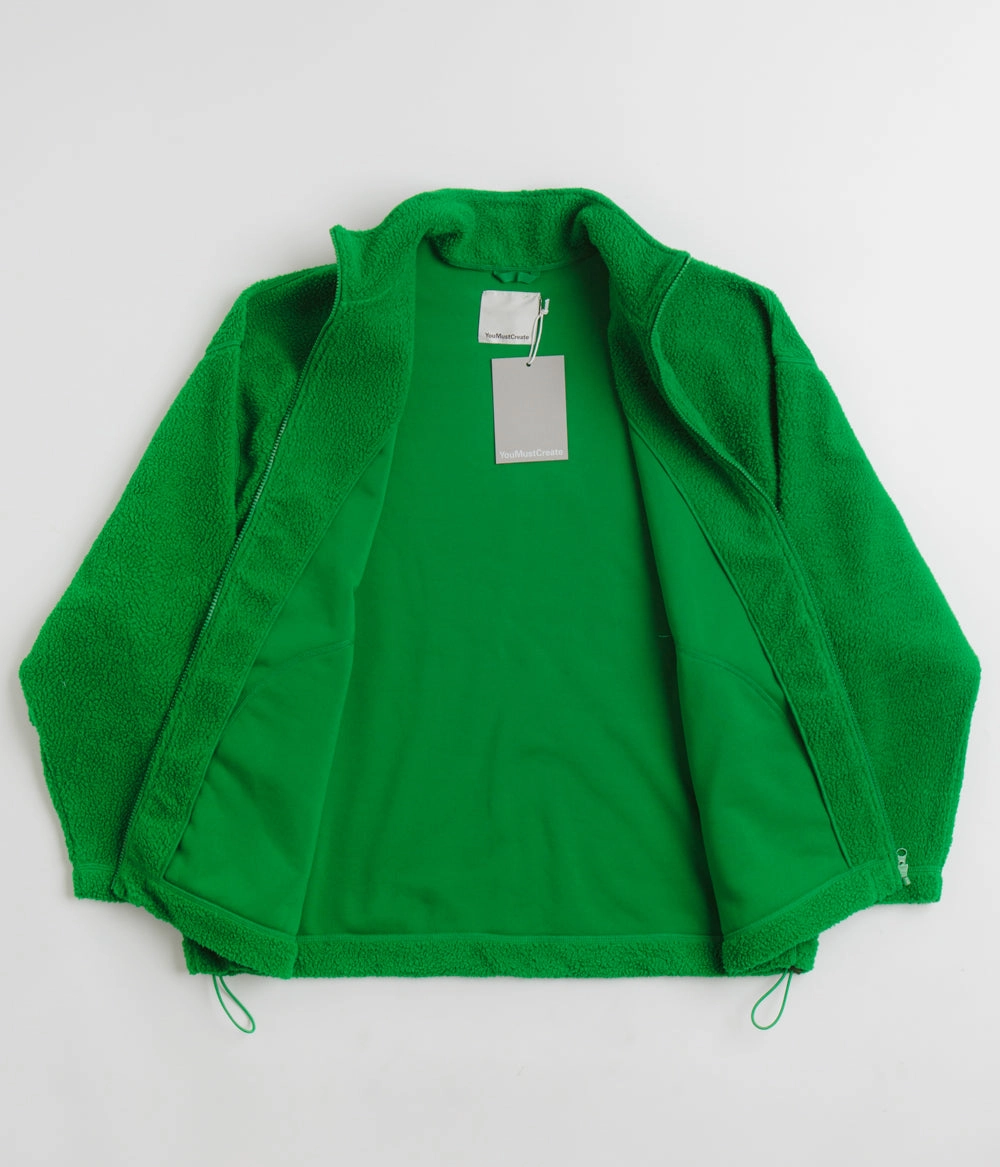 Heat Regulating Technology YMC Aaron Zip Fleece Jacket - Green