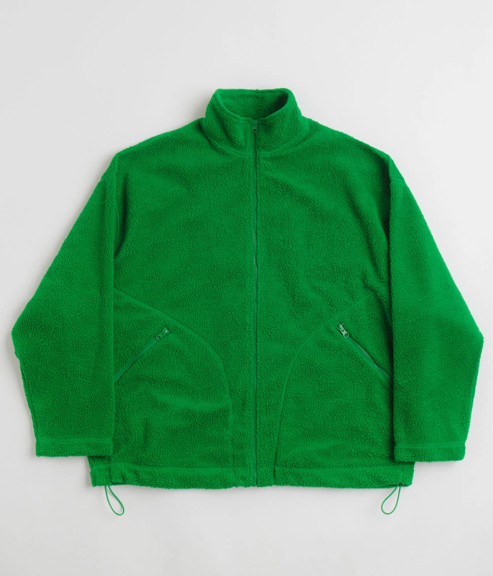 YMC Aaron Zip Fleece Jacket - Green elderly people Layer Flexibility