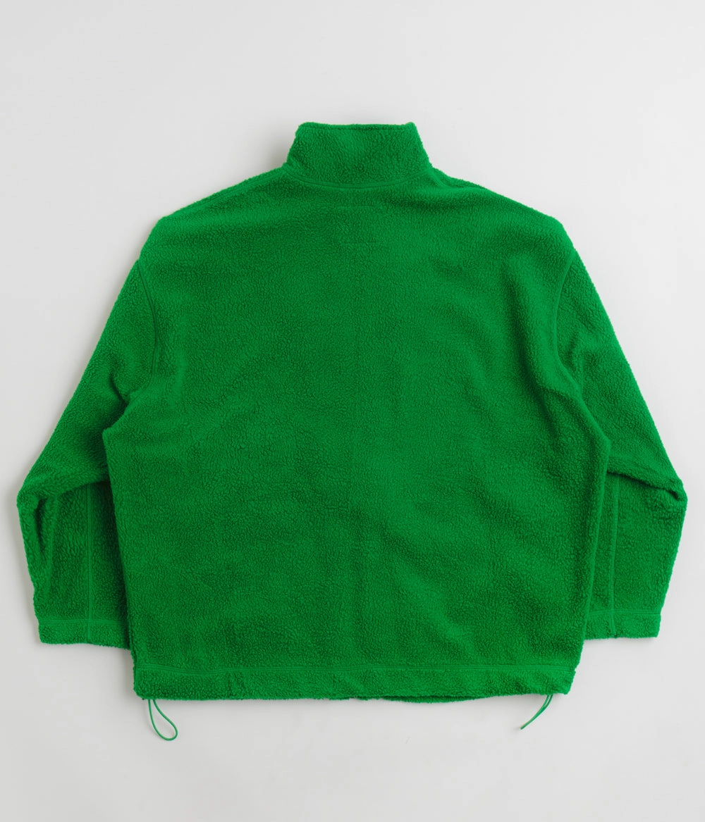 YMC Aaron Zip Fleece Jacket - Green Stand Protective Gear