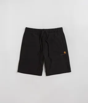hat Carhartt American Script Sweat Shorts - Black