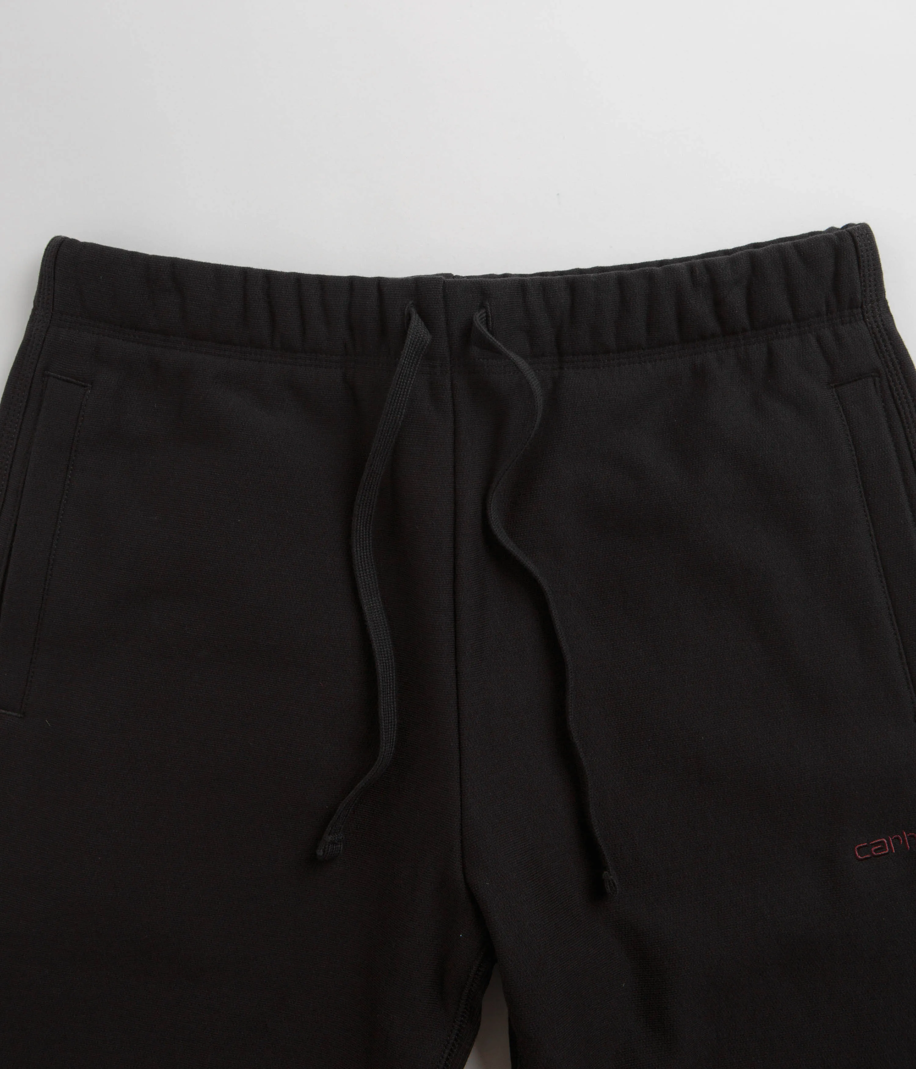 Carhartt American Script Sweat Shorts - Black Unisex Design Easy Movement Fit