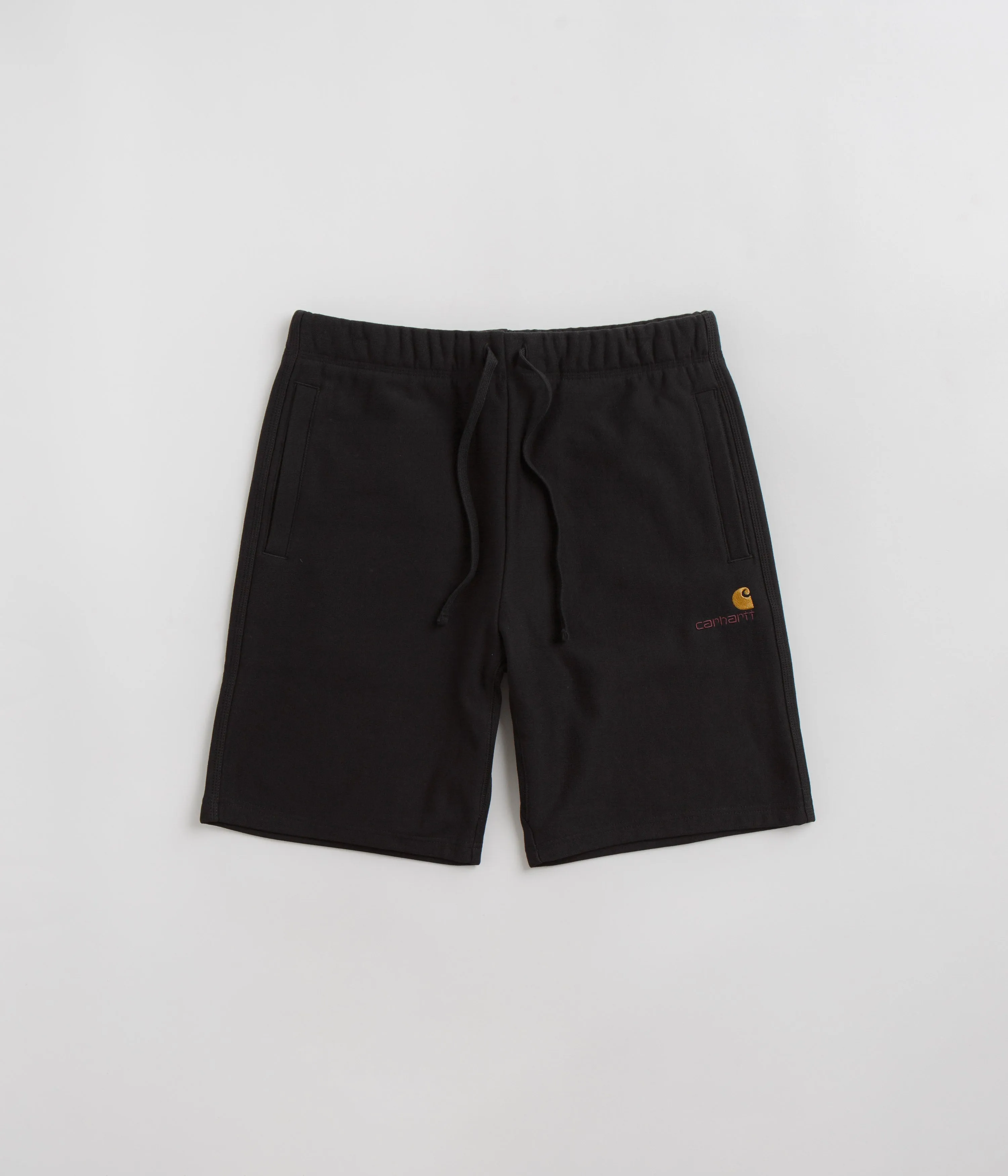 hat Carhartt American Script Sweat Shorts - Black