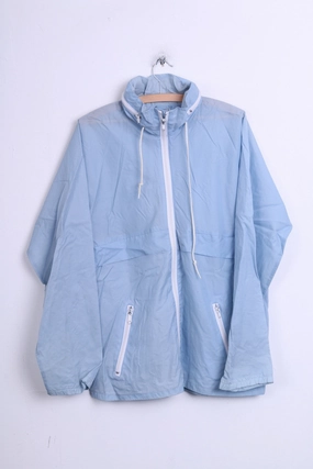 Hooded Option Pina Colada M Jacket Hood Nylon Waterproof Light Blue Sport