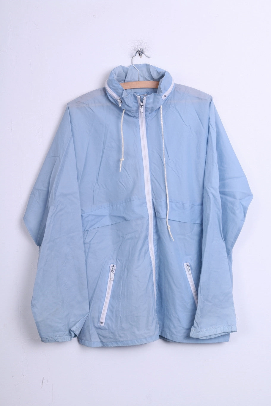 Hooded Option Pina Colada M Jacket Hood Nylon Waterproof Light Blue Sport